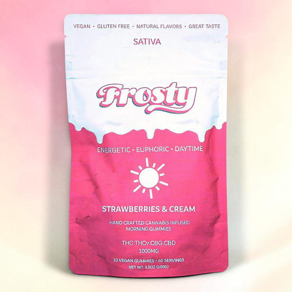 Morning Delta 9 THC Gummies – Strawberries N’ Cream (1000mg)