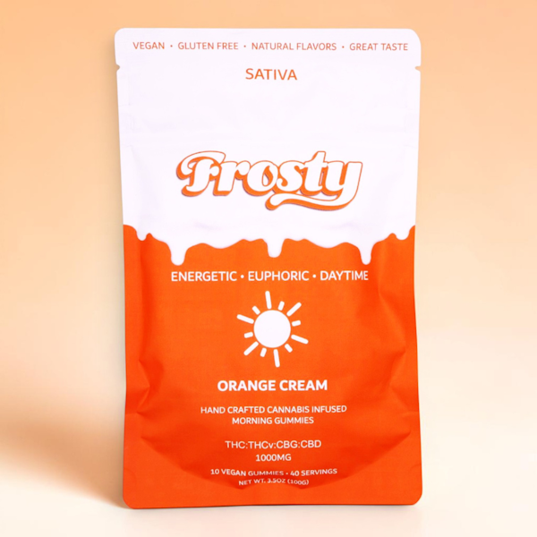 Day Time Delta 9 THC Sativa Gummies – Orange Cream (1000mg)