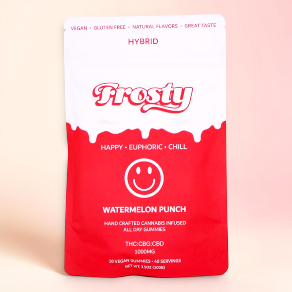All Day Bliss Delta 9 THC Gummies – Watermelon Punch (1000mg)