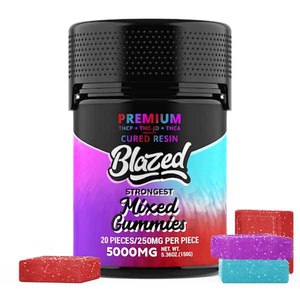THCA + Delta 9P 5000MG Gummies – Blazed