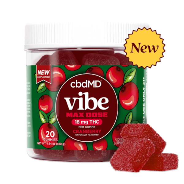 Cranberry Delta 9 THC Max Dose Nano Gummies