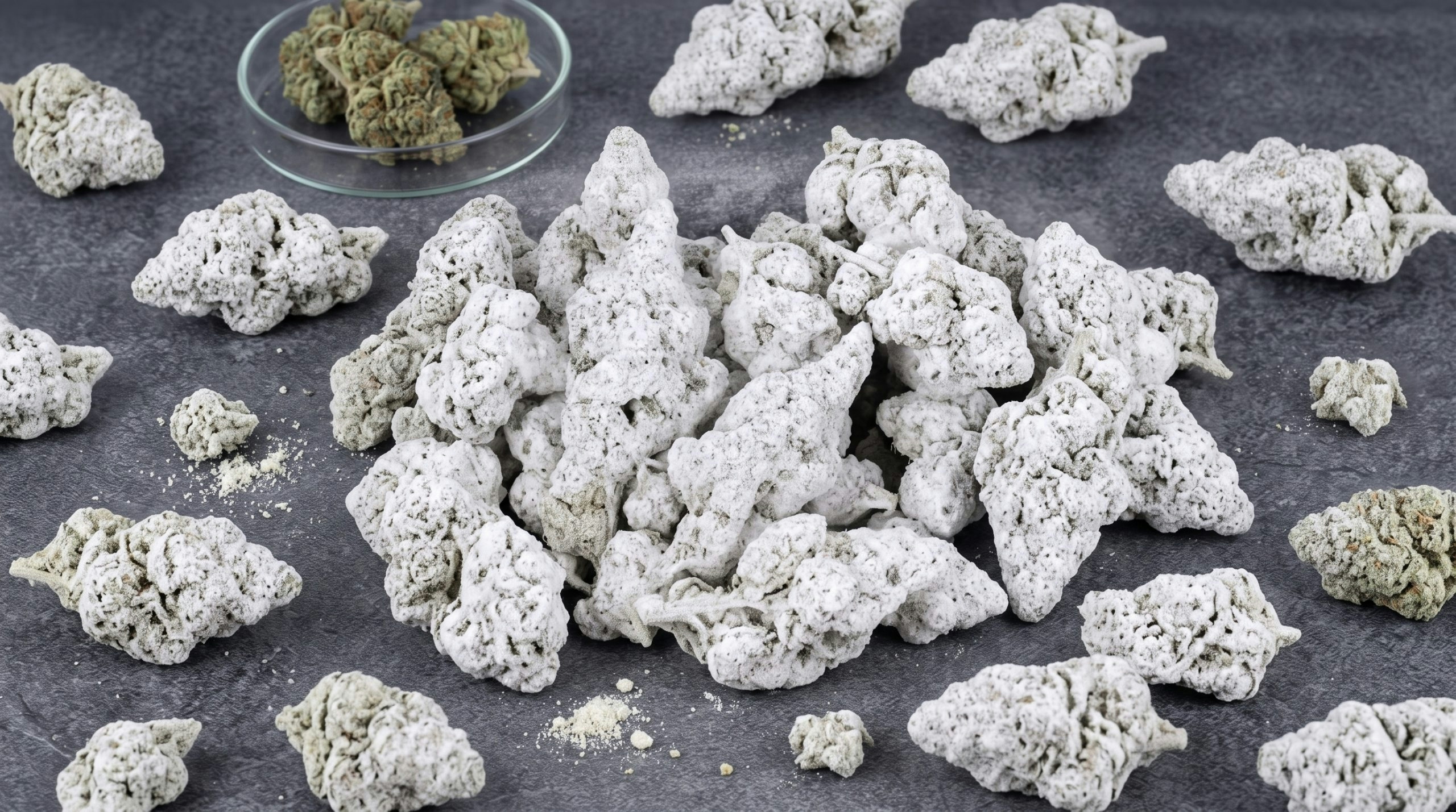 bunch of snowballs over a table