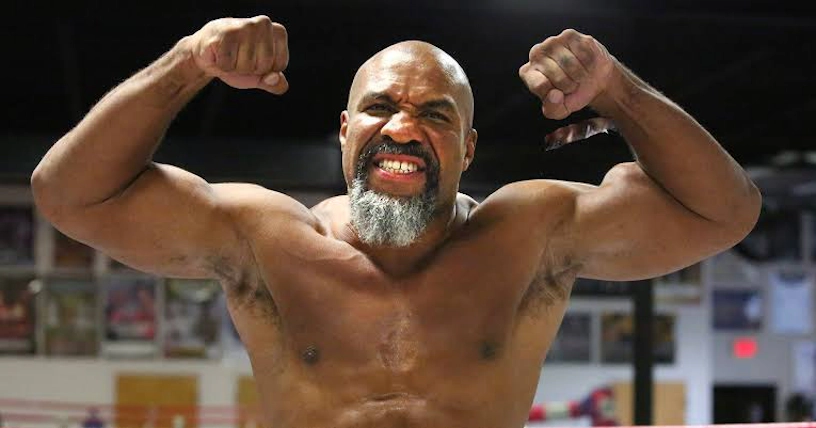 Shannon Briggs in a boxing ring