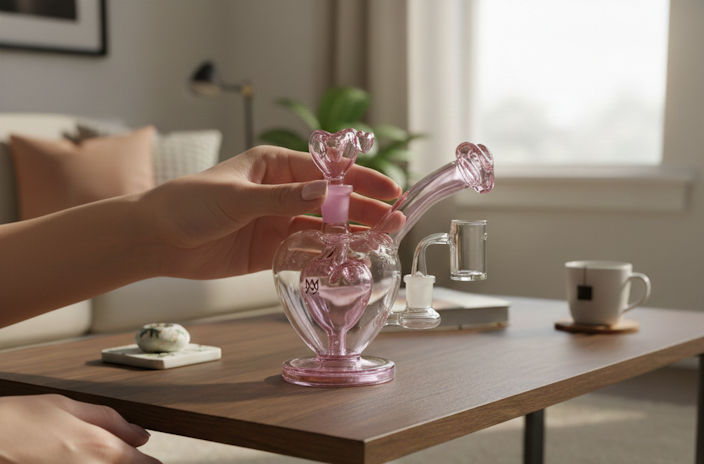 heart shaped dab rig