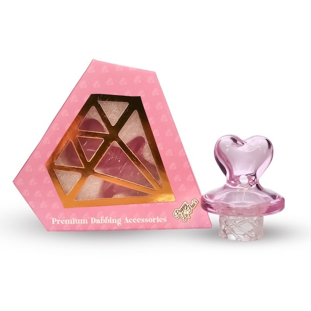 Pink Heart Spinner Carb Cap