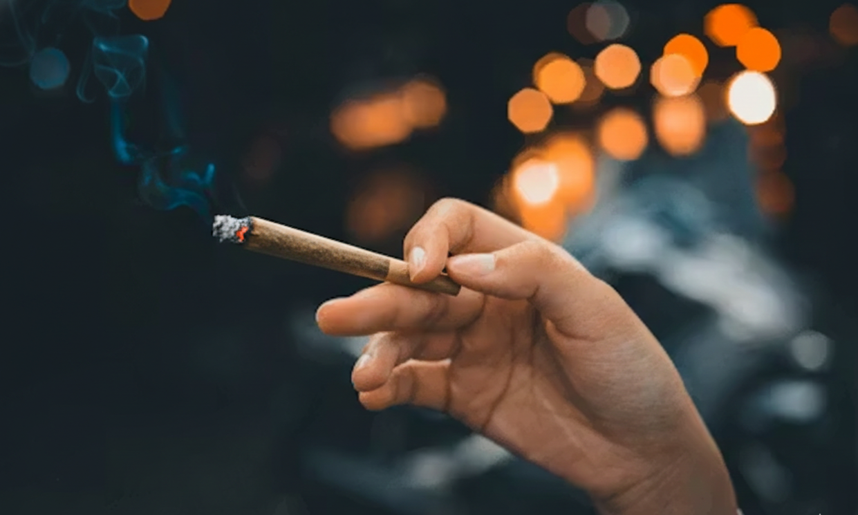 holding in weed smoke