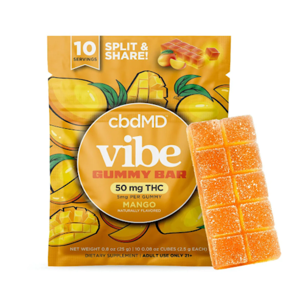 Vibe Bar – Mango THC Gummies