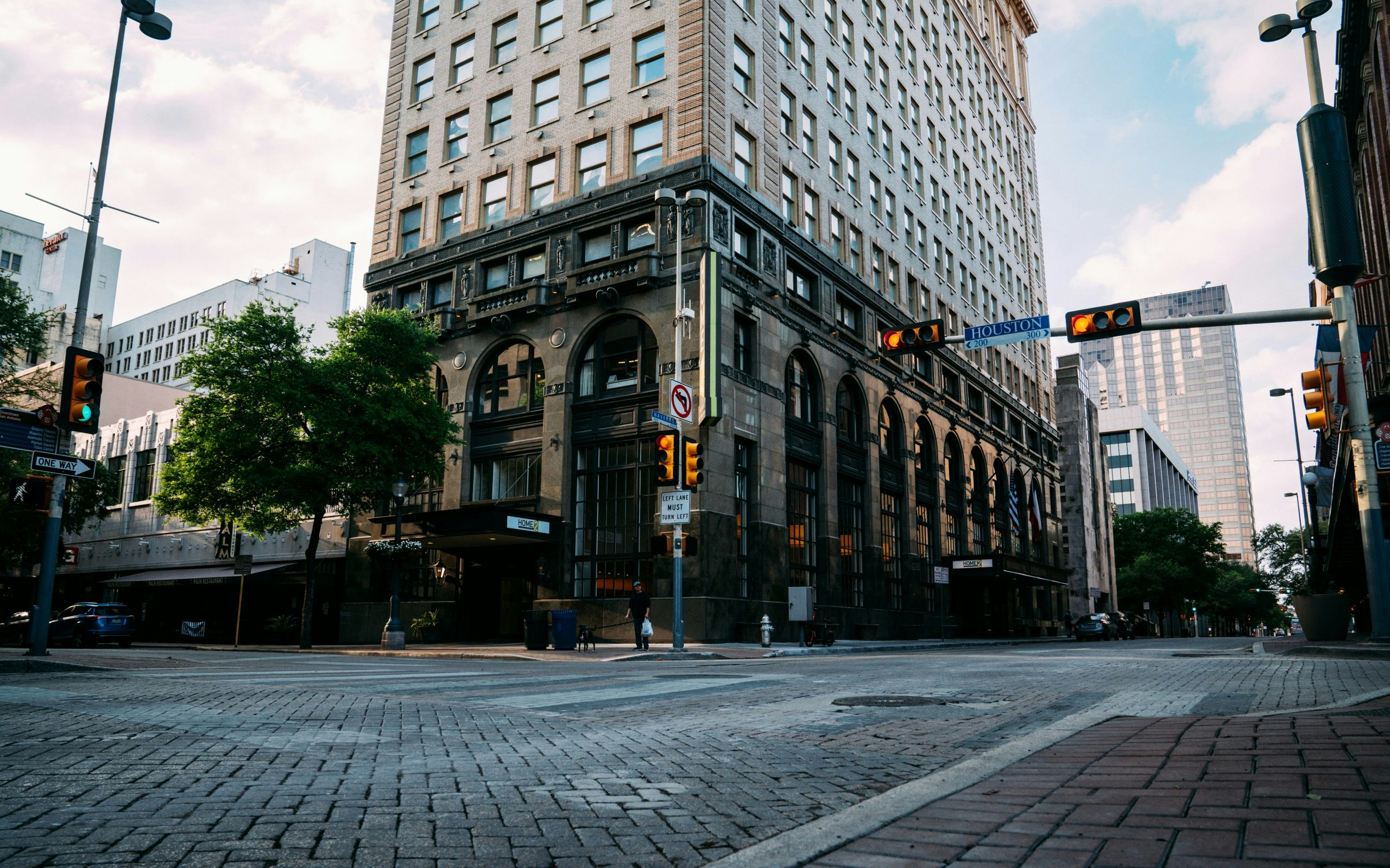Downtown San Antonio showcasing a blend of historic and modern architecture