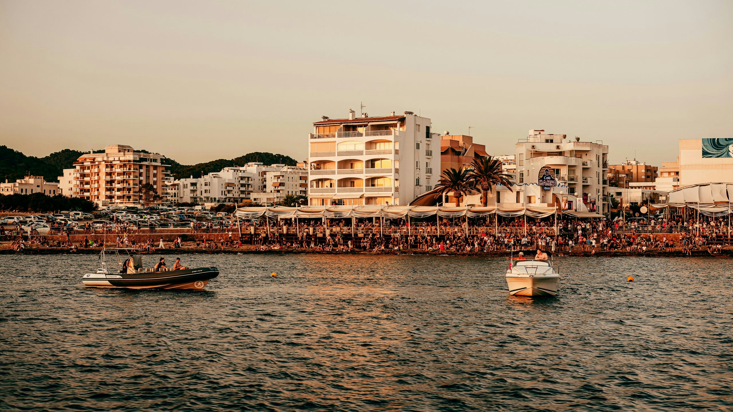 Mediterranean coastline in Ibiza with scenic sea views