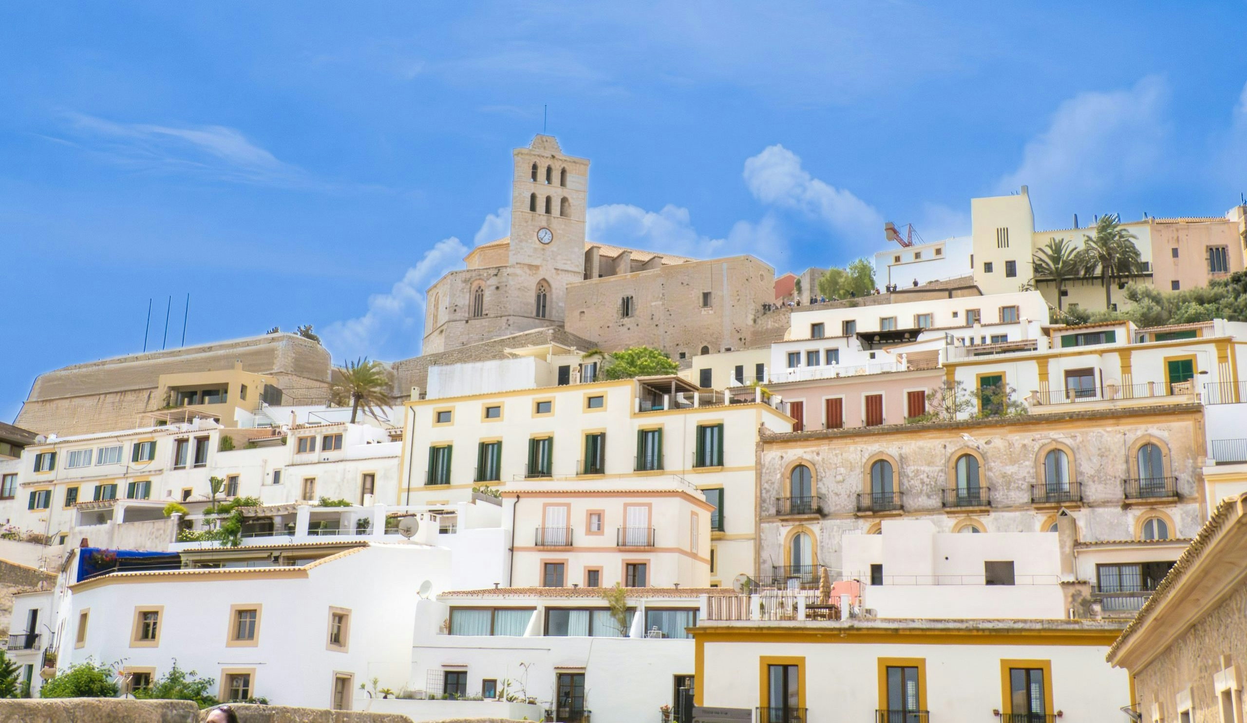 Traditional Mediterranean architecture in Ibiza Town