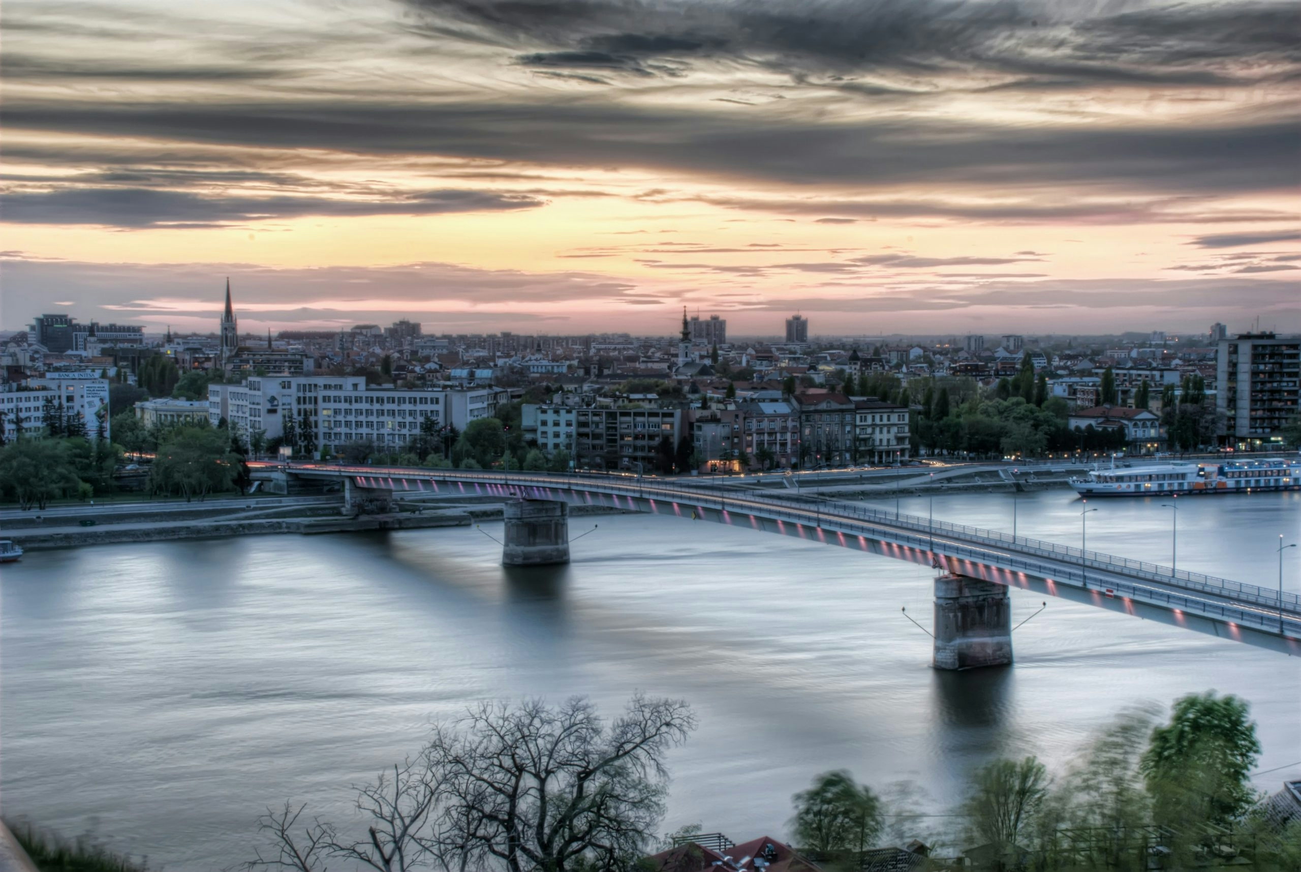 Historic and modern architecture in Belgrade, Serbia, accompanying information on buy weed in Serbia