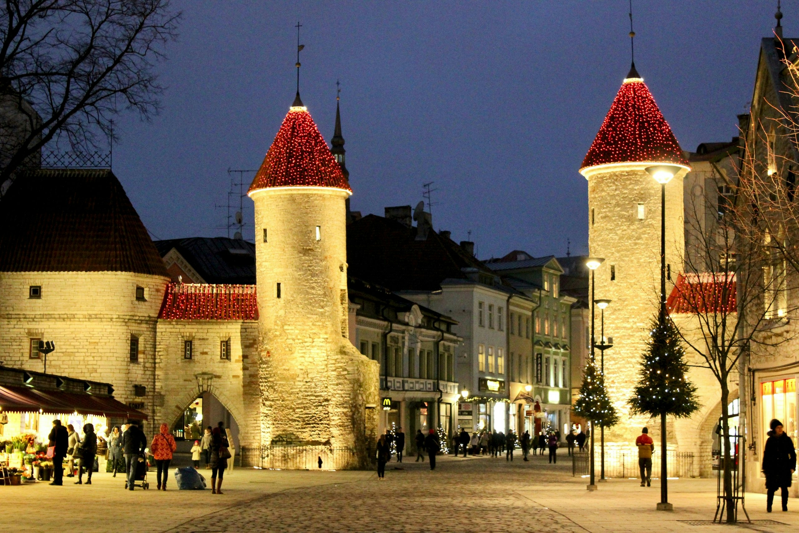 Historic architecture in Estonia featuring centuries-old buildings and cobblestone pathways
