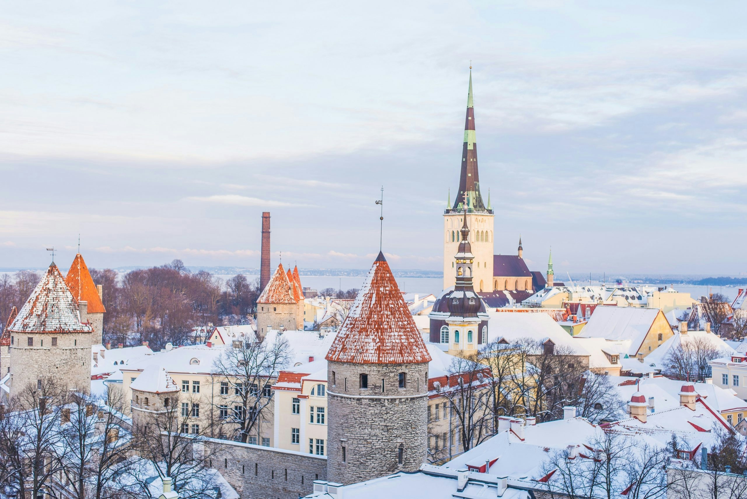 A well-preserved medieval building in the heart of Tallinn, Estonia