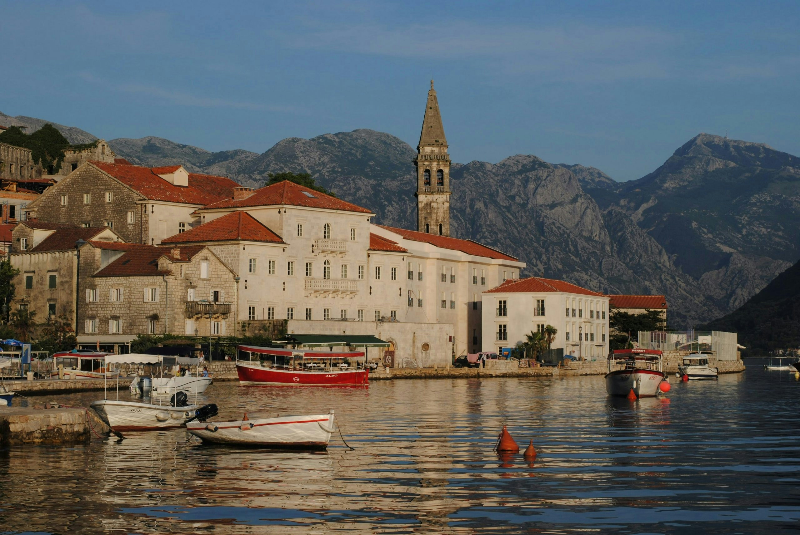 Historic old town in Montenegro, along the Adriatic coast