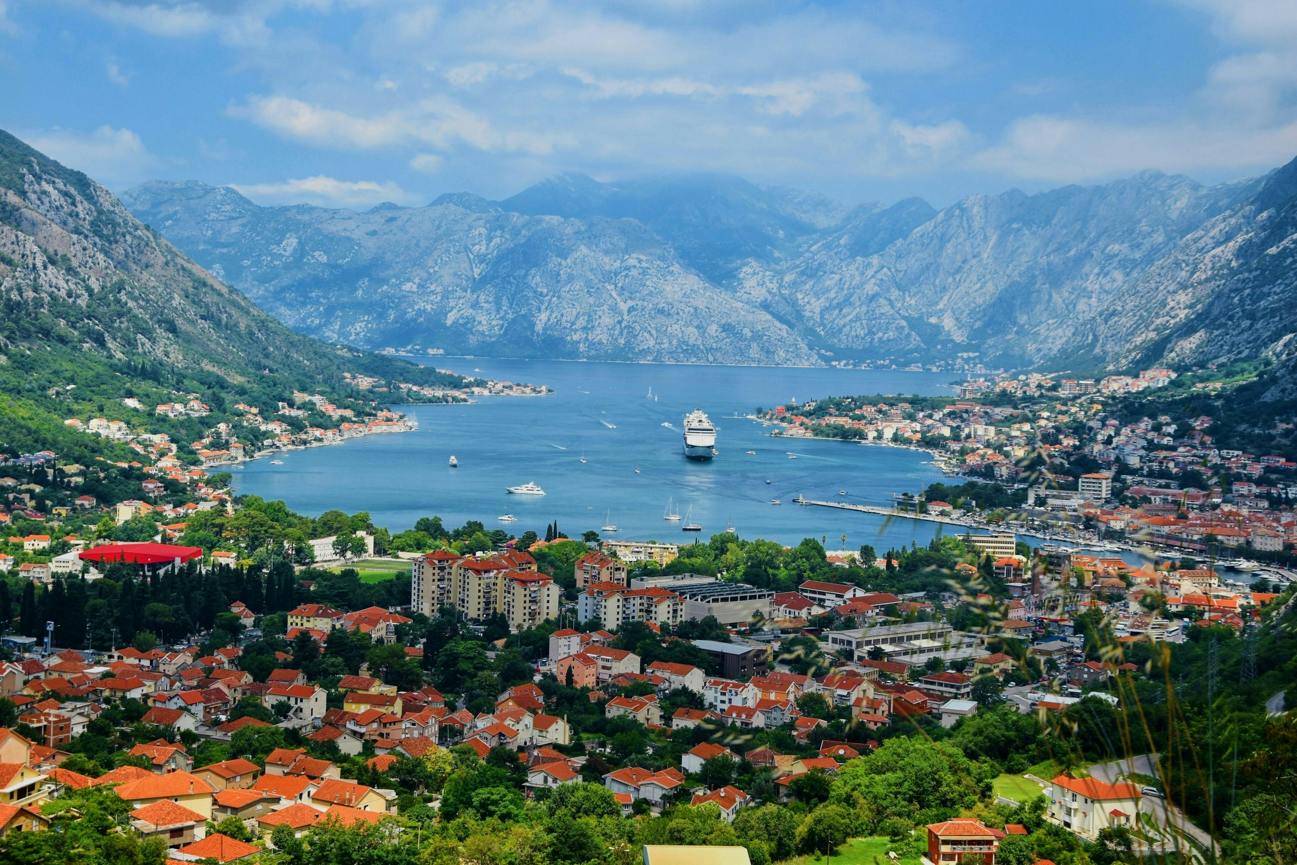Medieval architecture overlooking the Adriatic coastline
