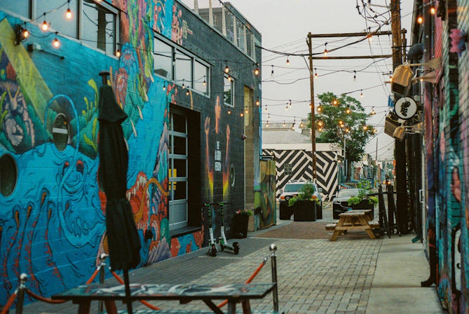 Person exploring Denver's historic neighborhoods and public spaces.