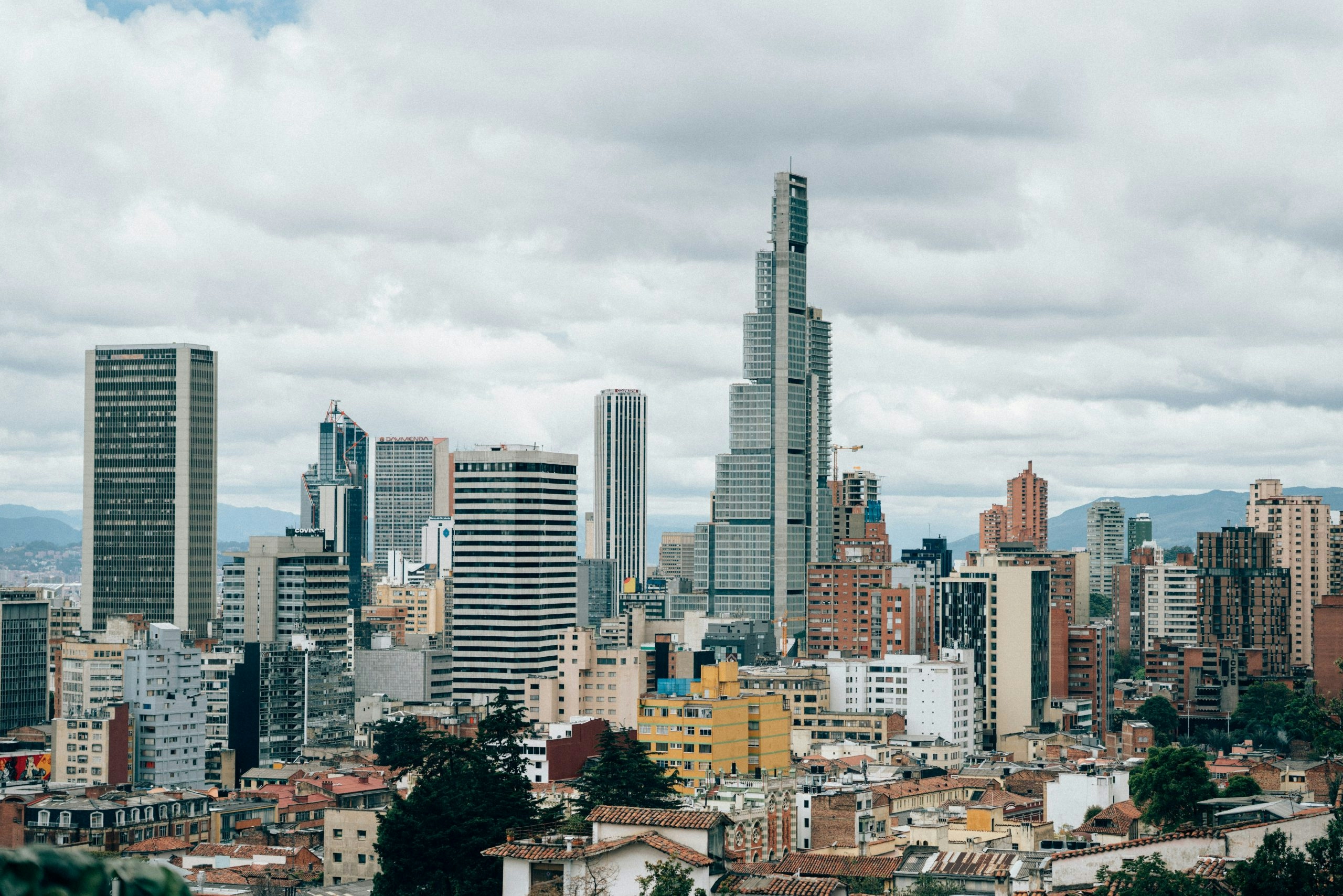 Scenic view of Bogotá