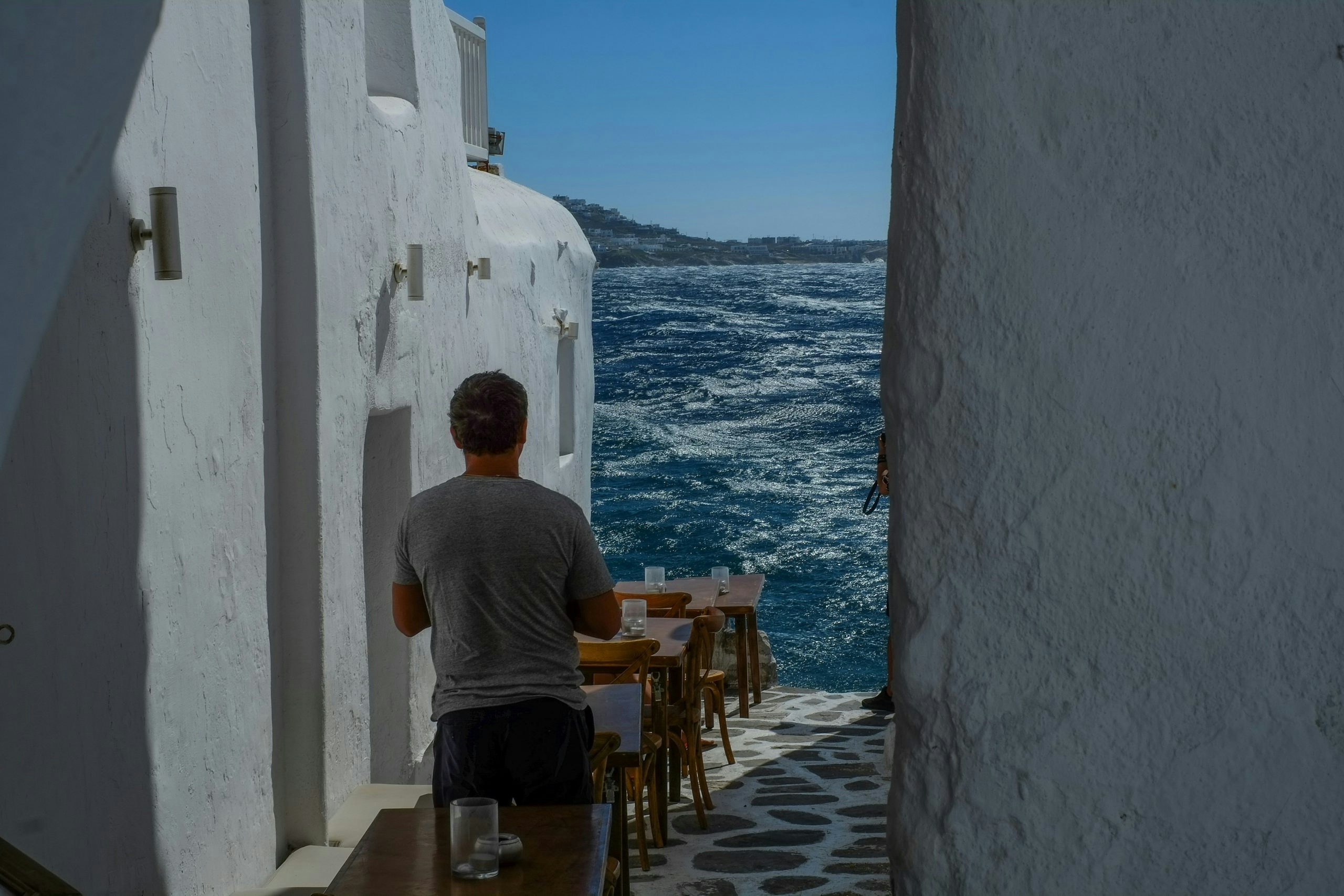 Whitewashed streets and traditional Greek architecture