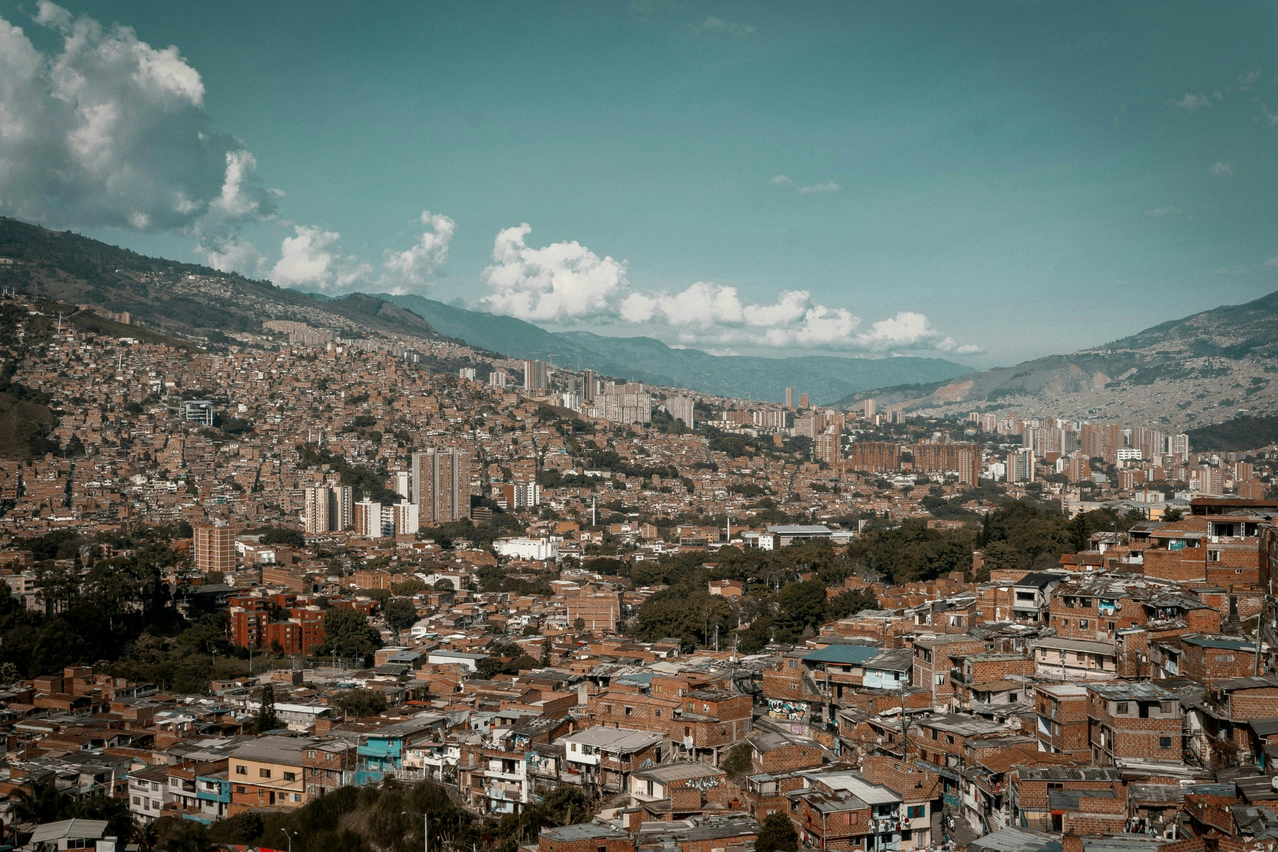 Panoramic view of Medellín nestled within the Aburrá Valley