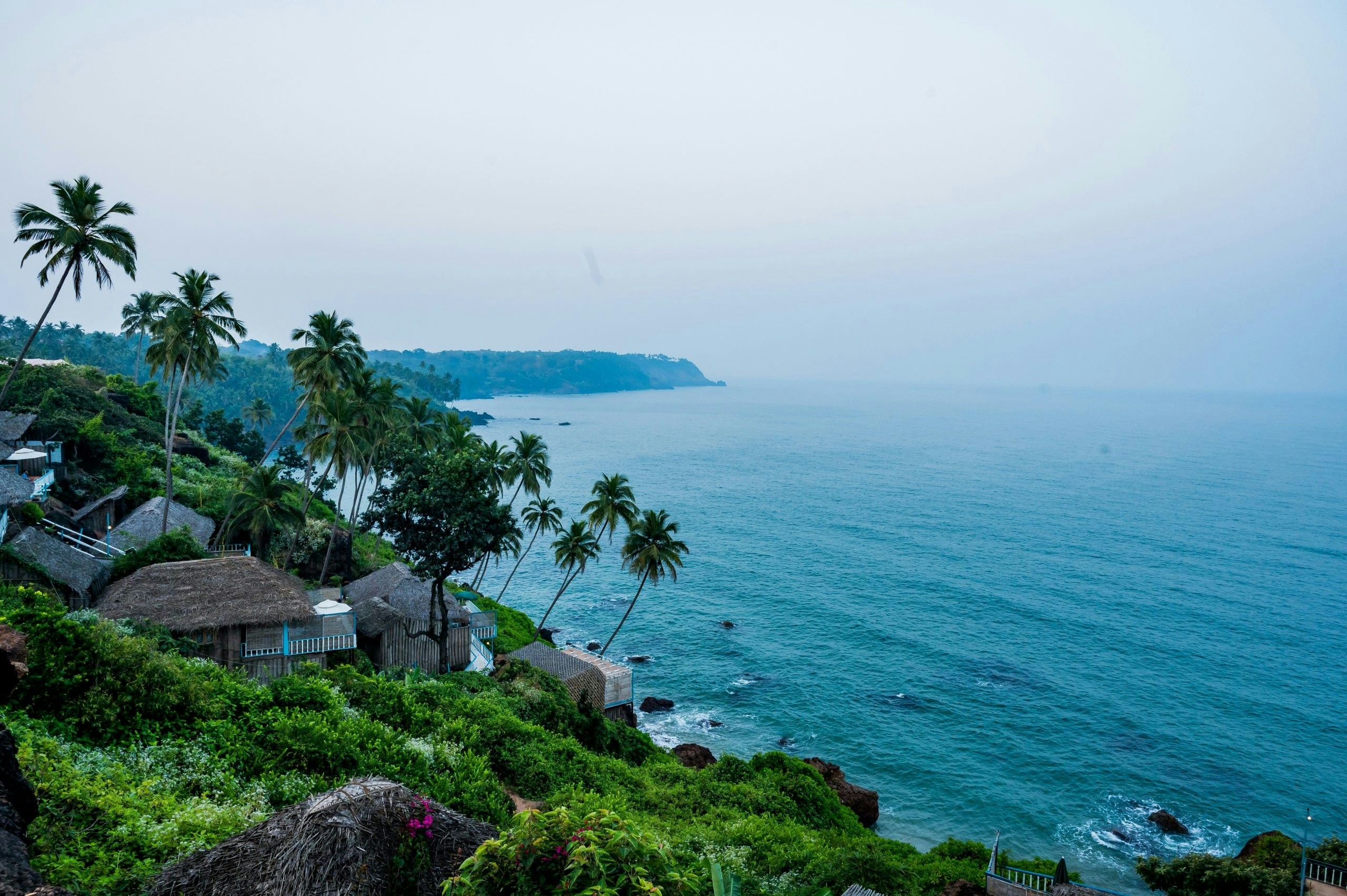Coastal view of Goa’s beaches showcasing turquoise waters and relaxed atmosphere