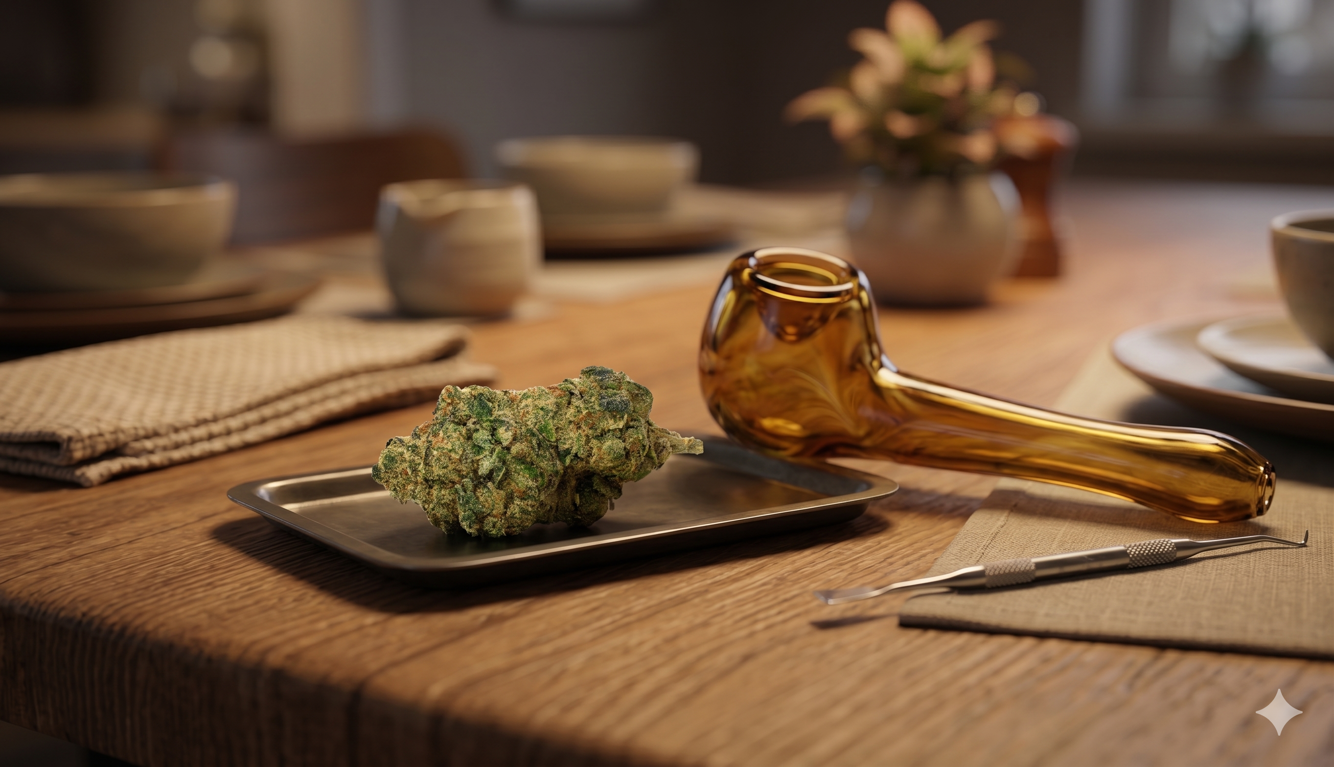 Premium GRuntz strain buds displayed