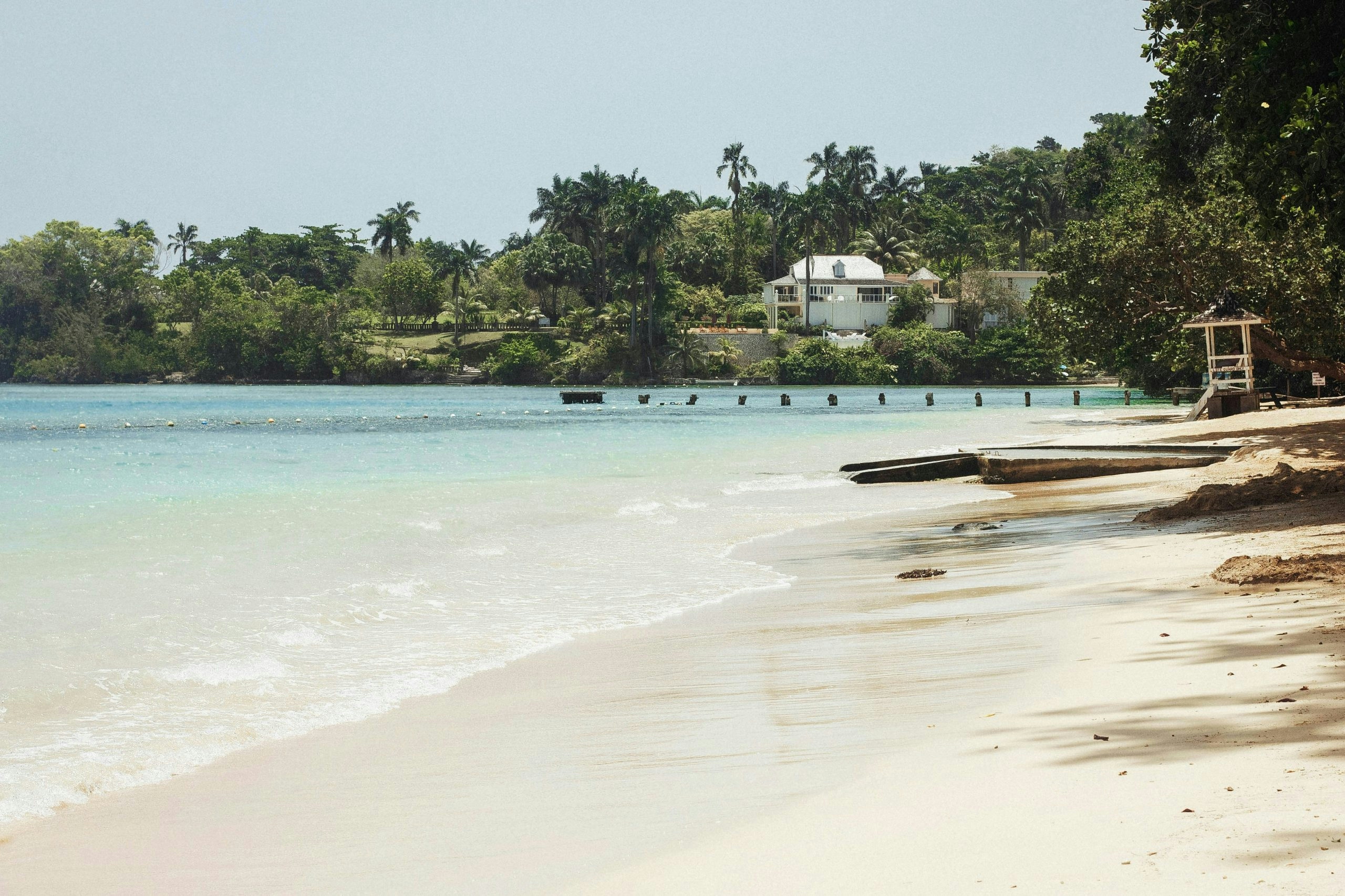 Lush tropical landscape surrounding Montego Bay on Jamaica's northern coast