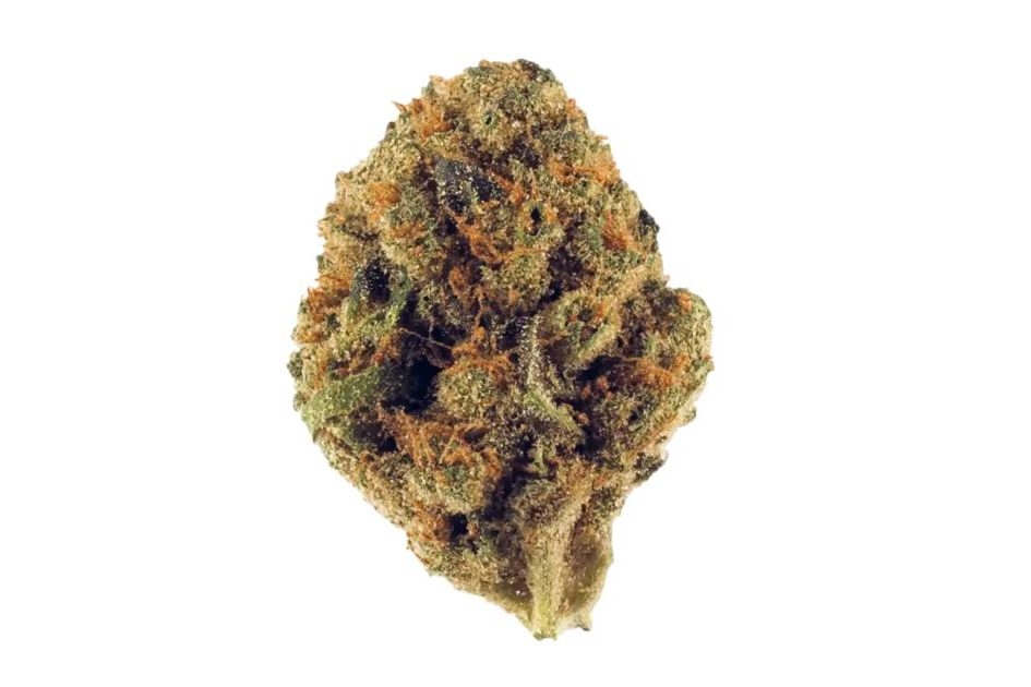 Pink Runtz flower showcasing dense buds with vibrant green and purple hues