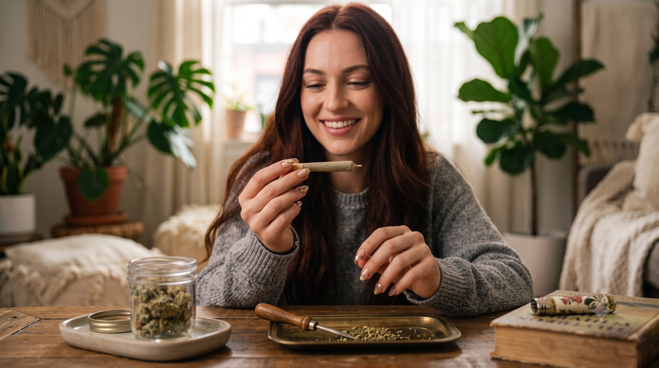 Person holding Pink Runtz cannabis before consumption