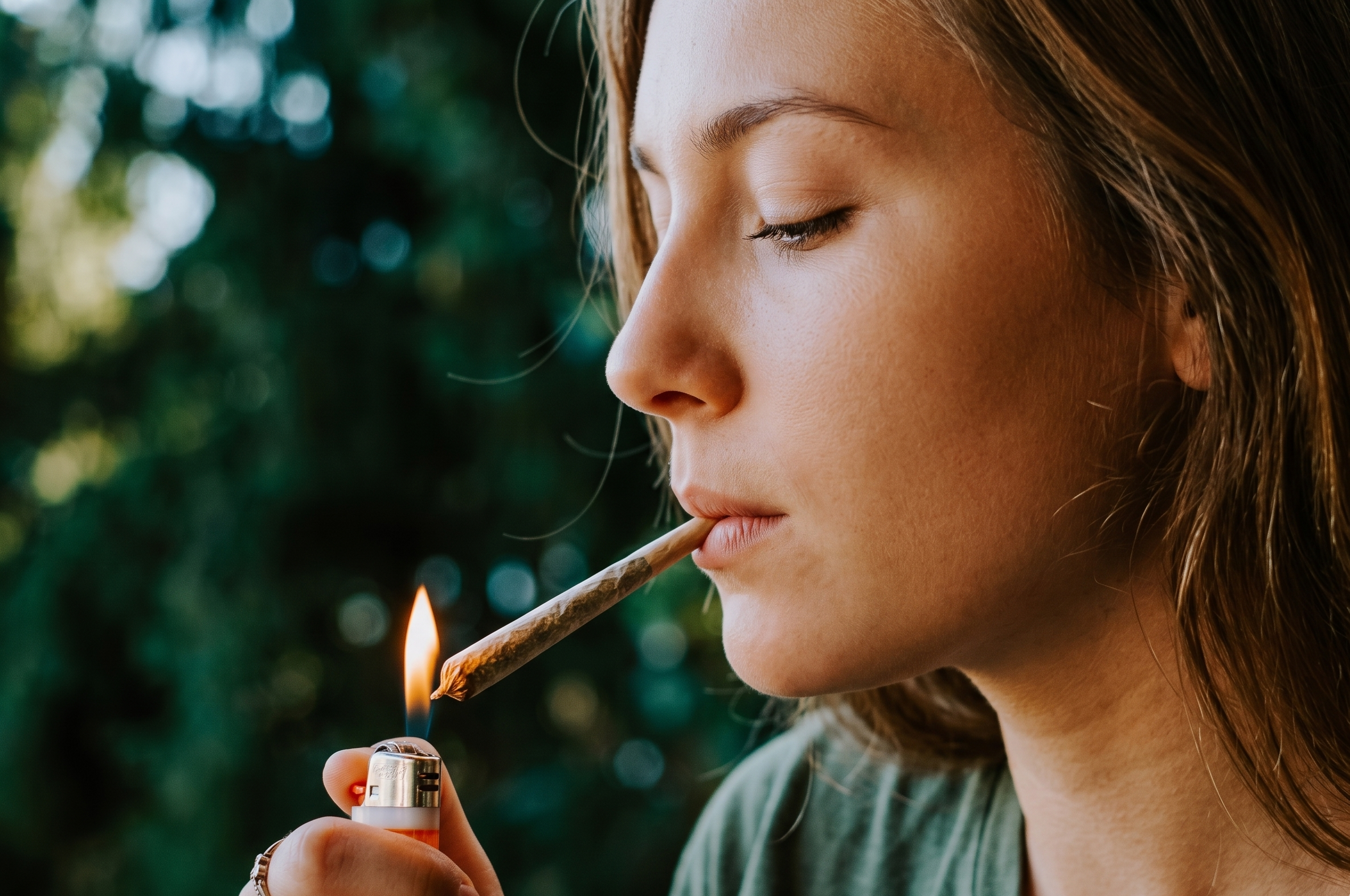 Person smoking an Apples and Bananas strain join