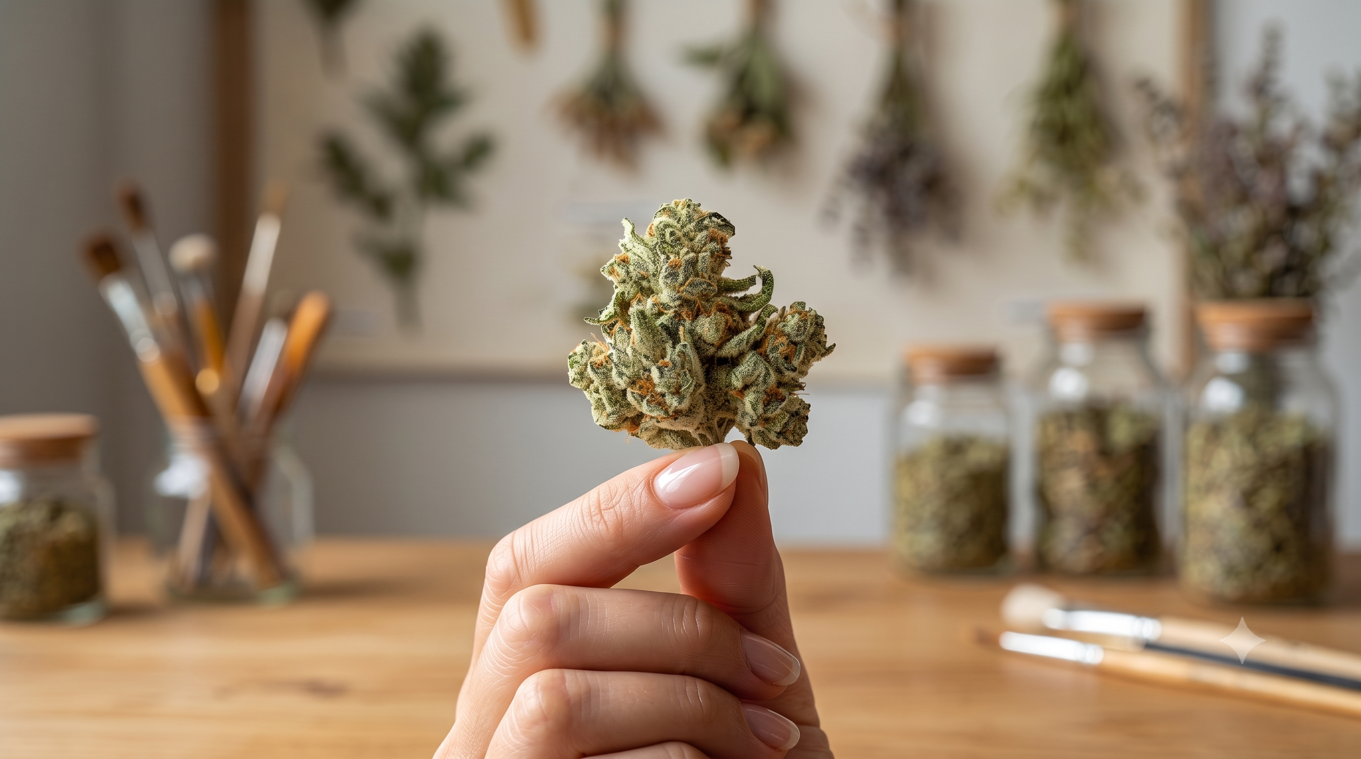 High-quality frosted flakes cannabis buds displaying bright green tones and crystal-coated trichomes