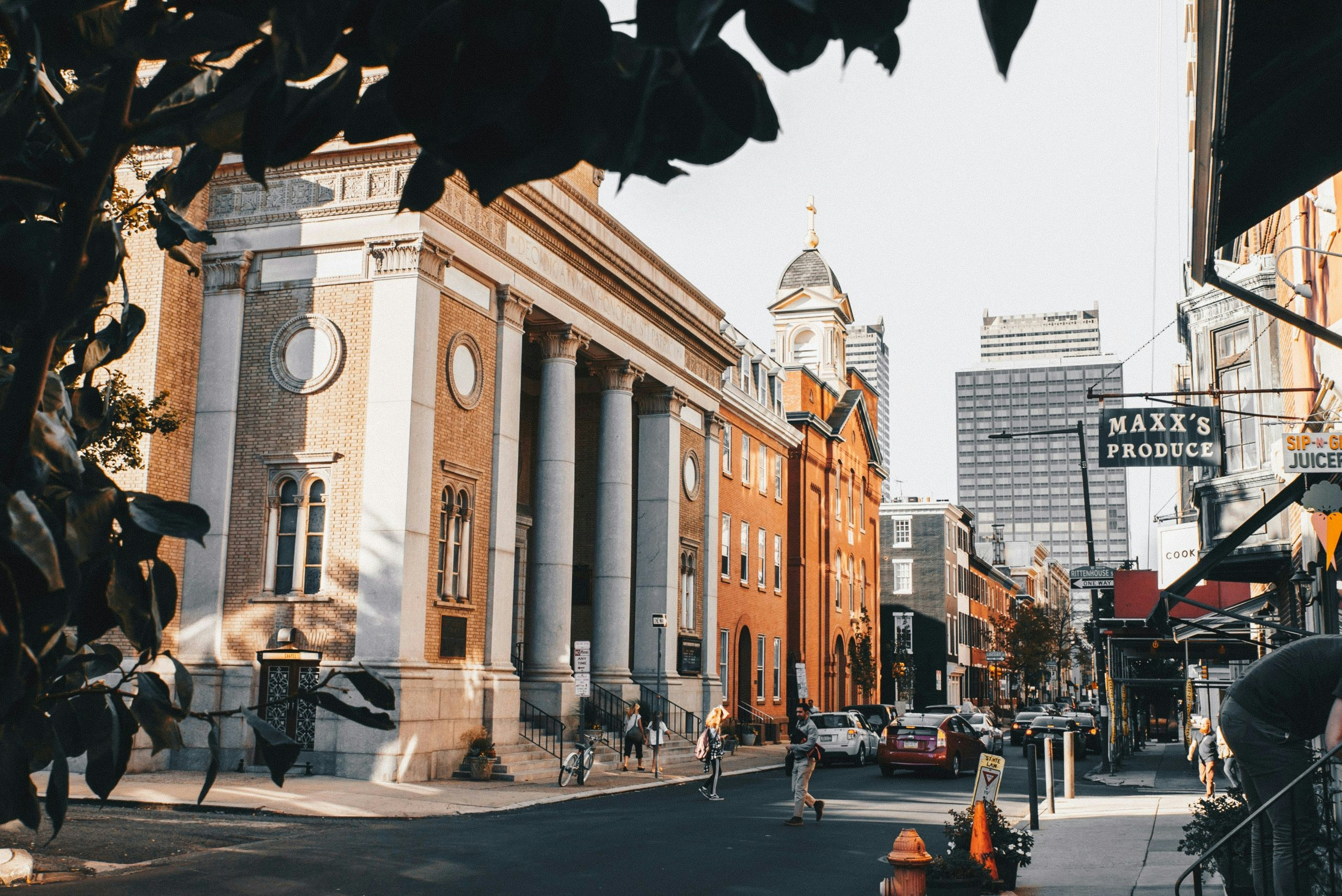 People walking through the vibrant streets of Center City Philadelphia