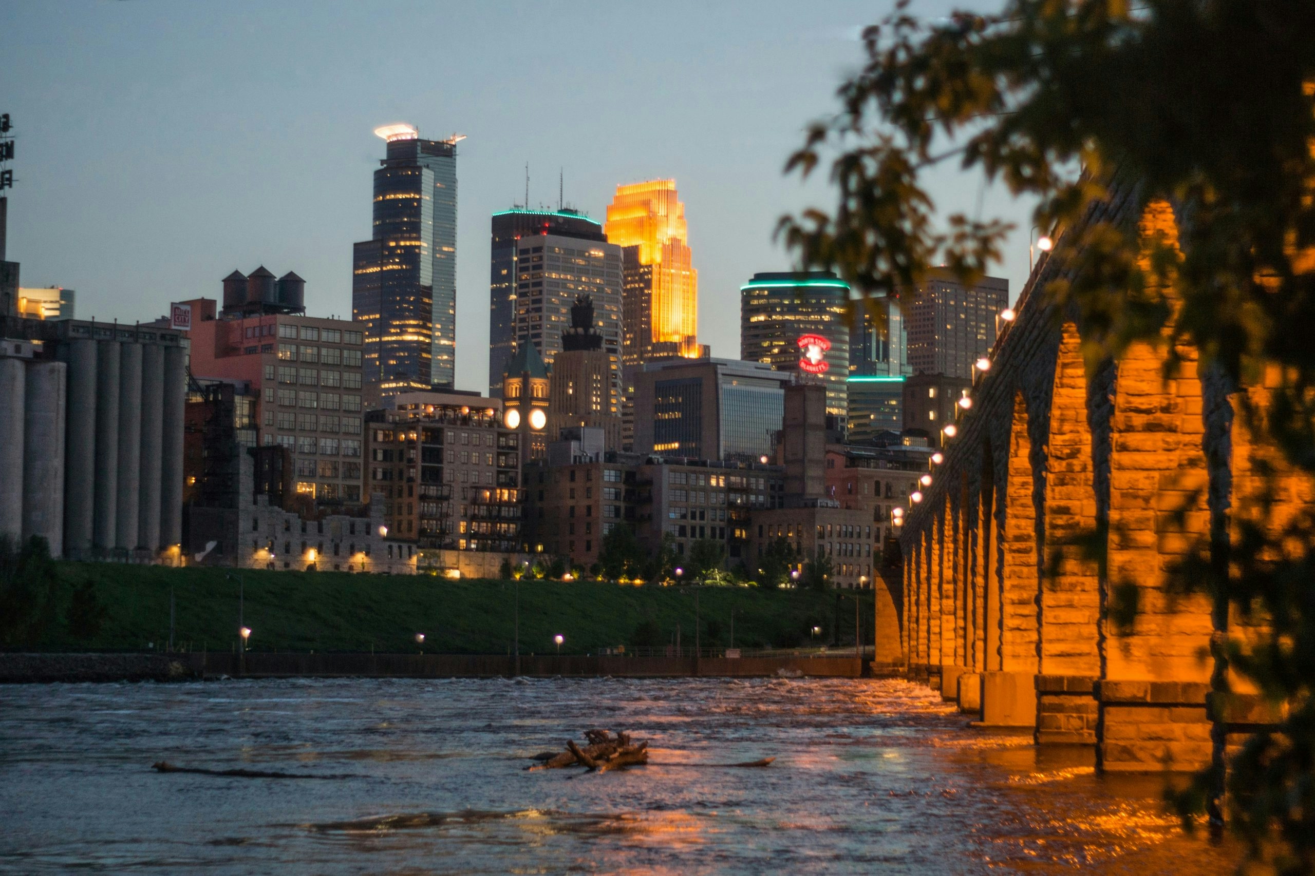 Minneapolis skyline view in Minnesota