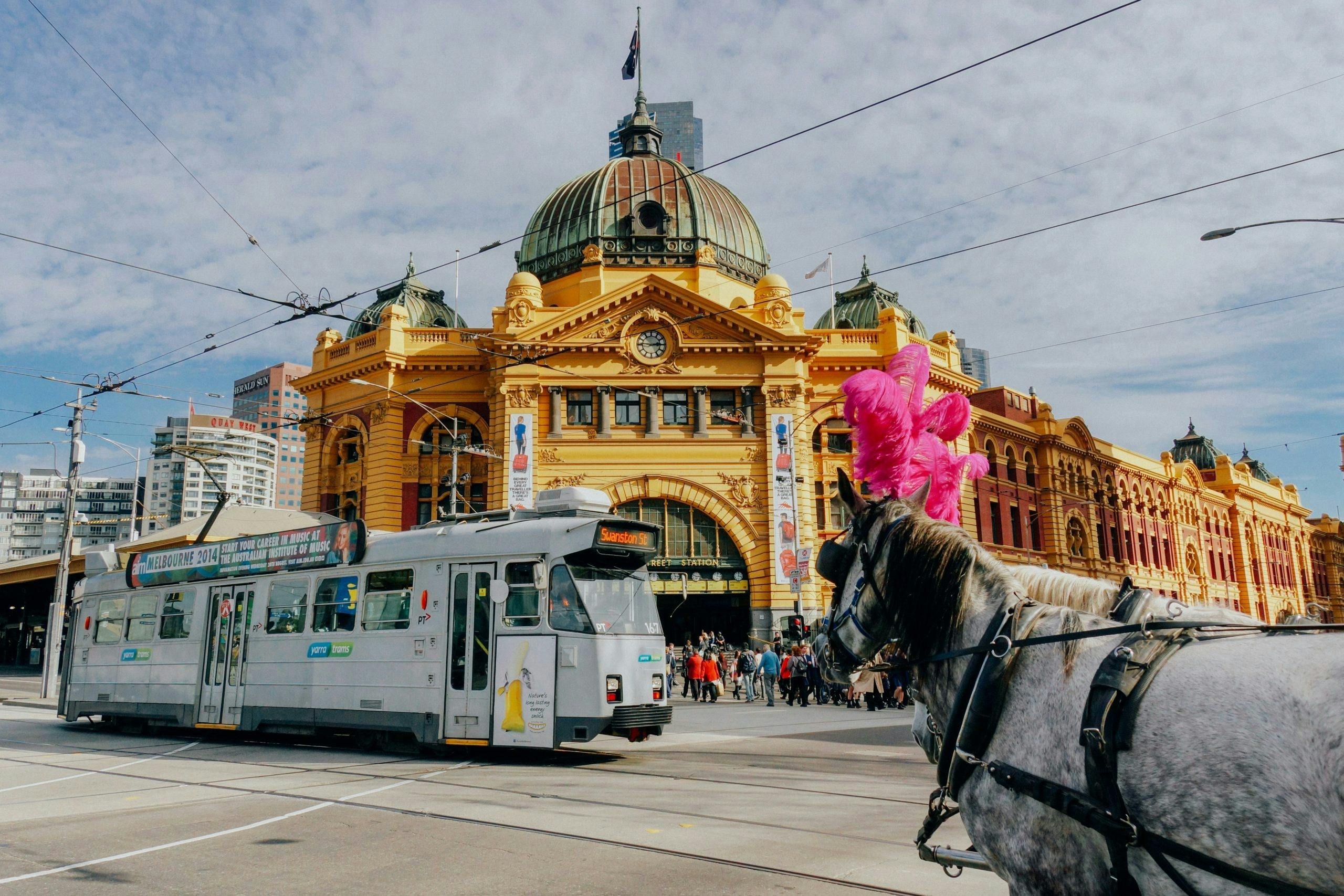 Historic Victorian architecture in central Melbourne