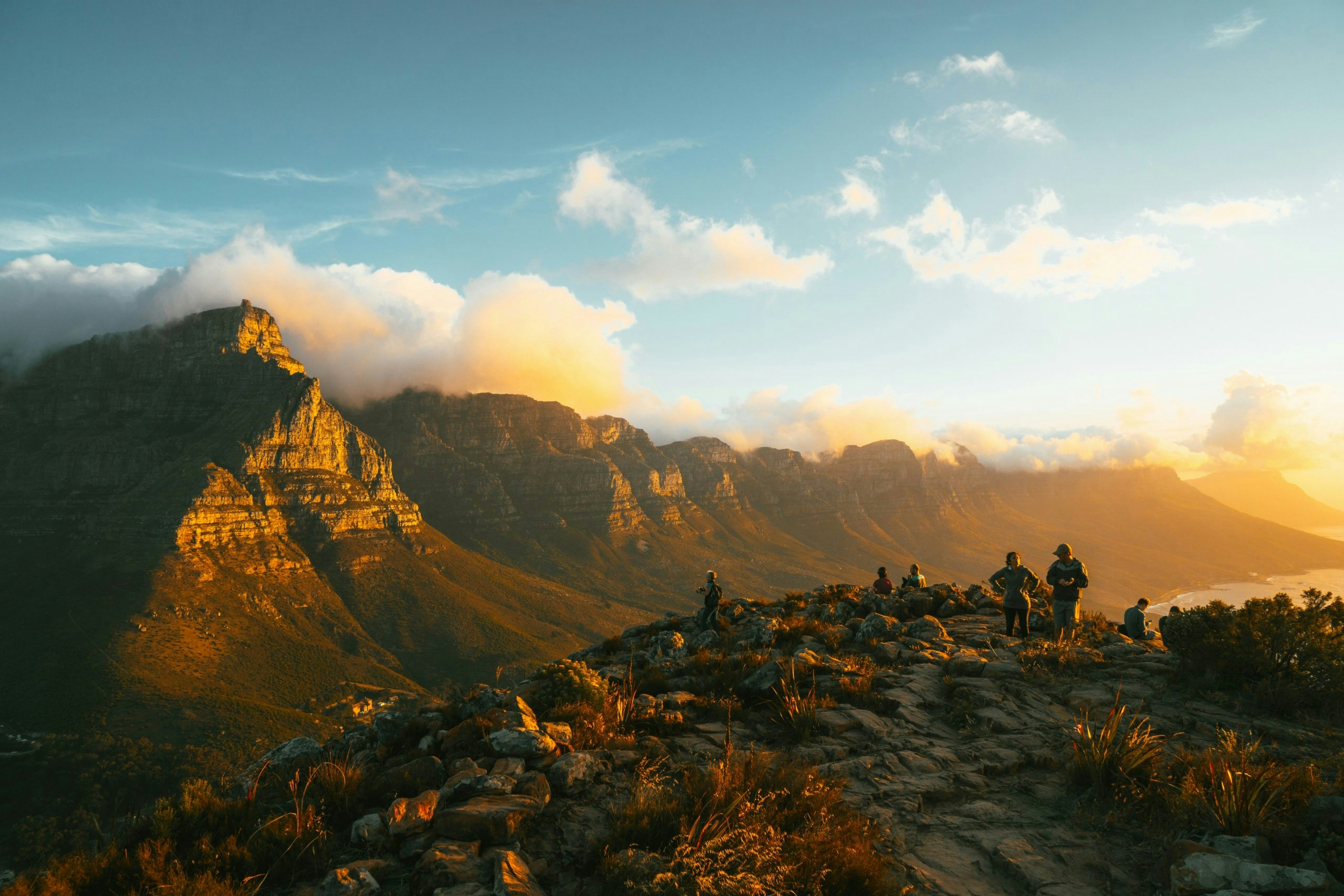 Scenic view of Table Mountain