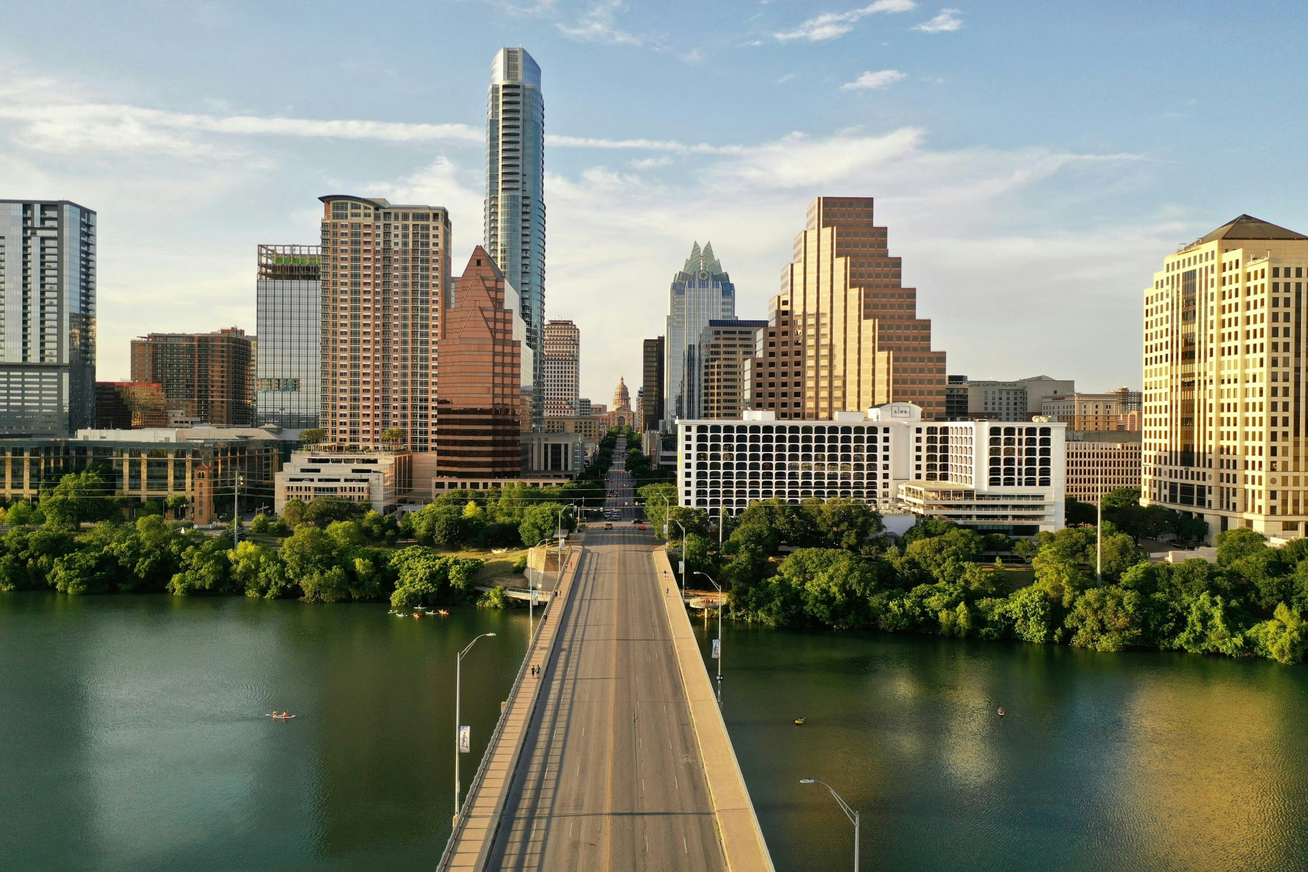 Panoramic view of the Austin skyline