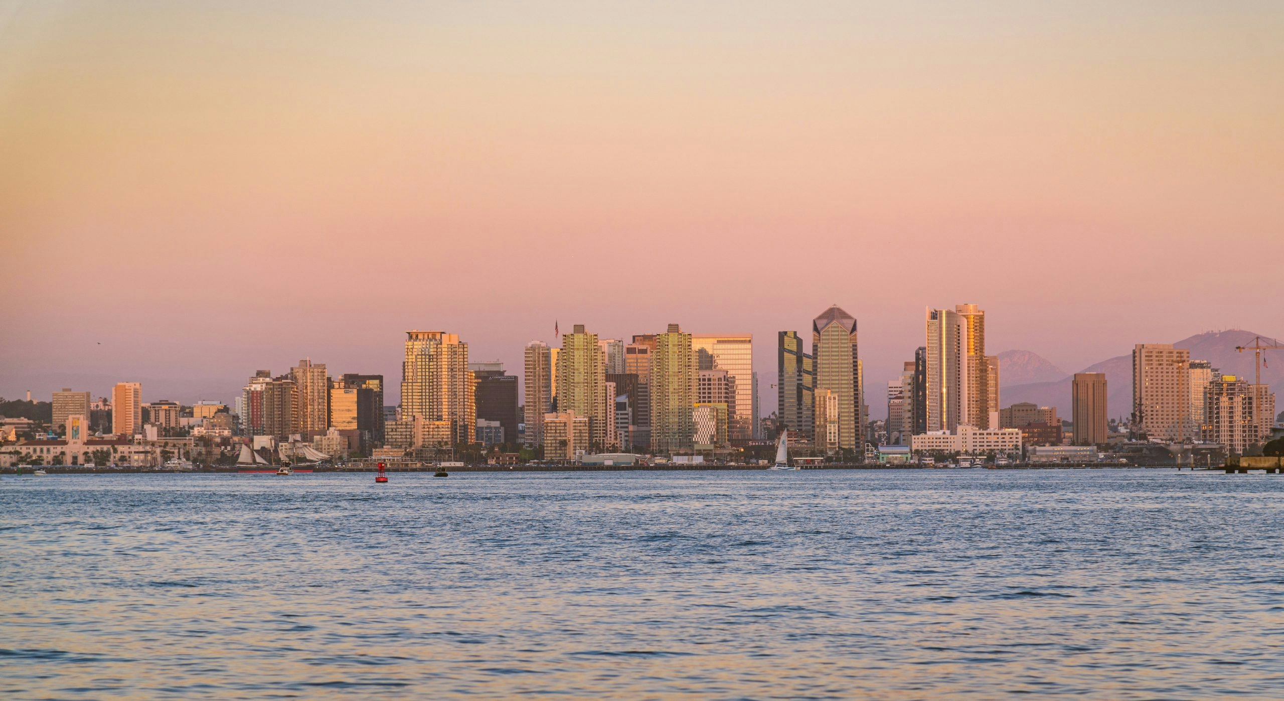 Panoramic view of the San Diego skyline