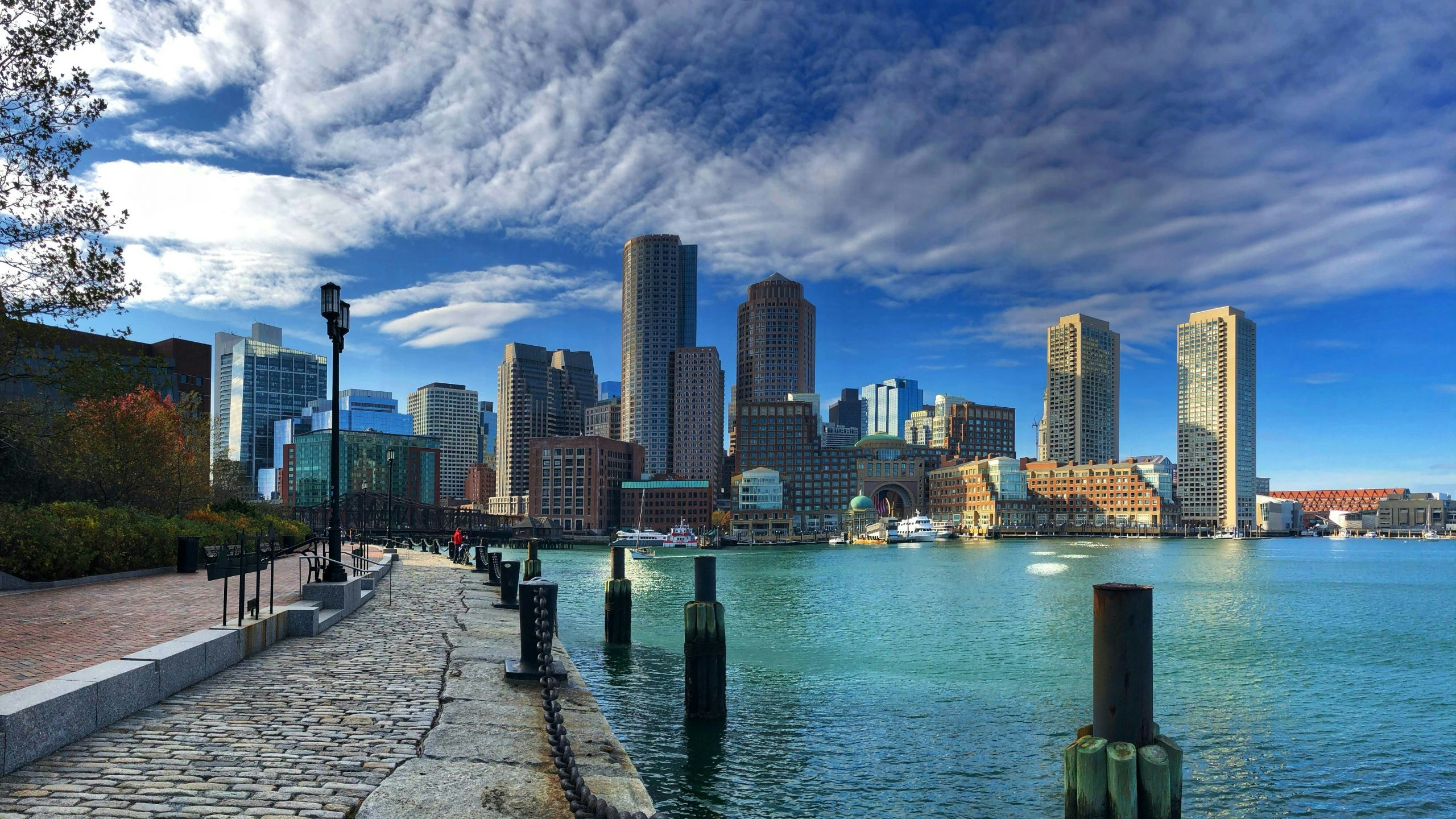 Charles River with the Boston skyline in the background