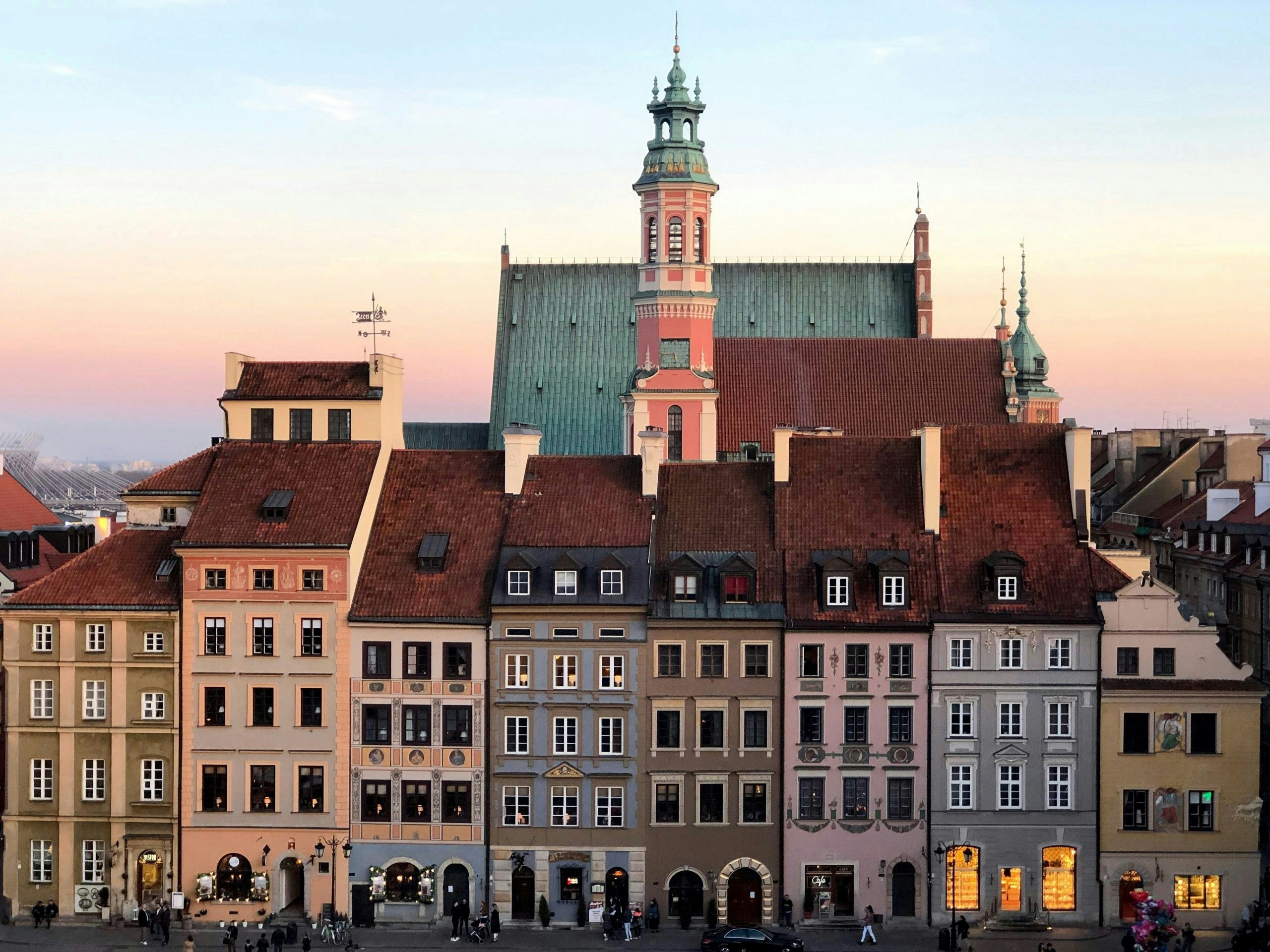 Urban skyline in Poland