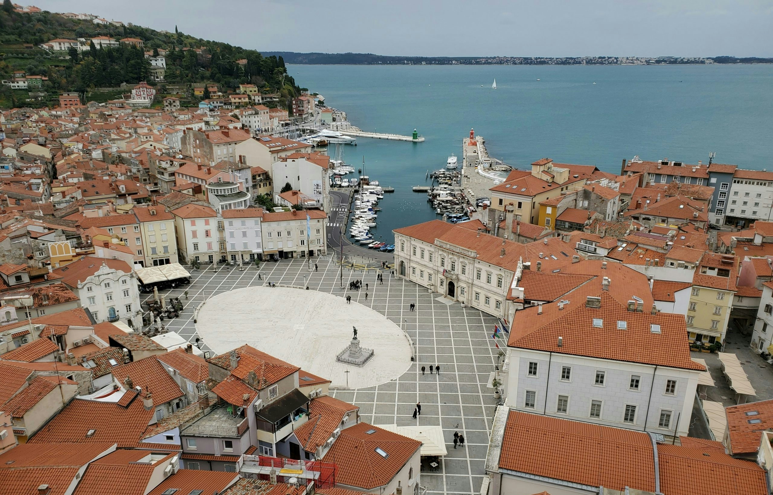 Charming traditional homes in Slovenia with orange rooftops