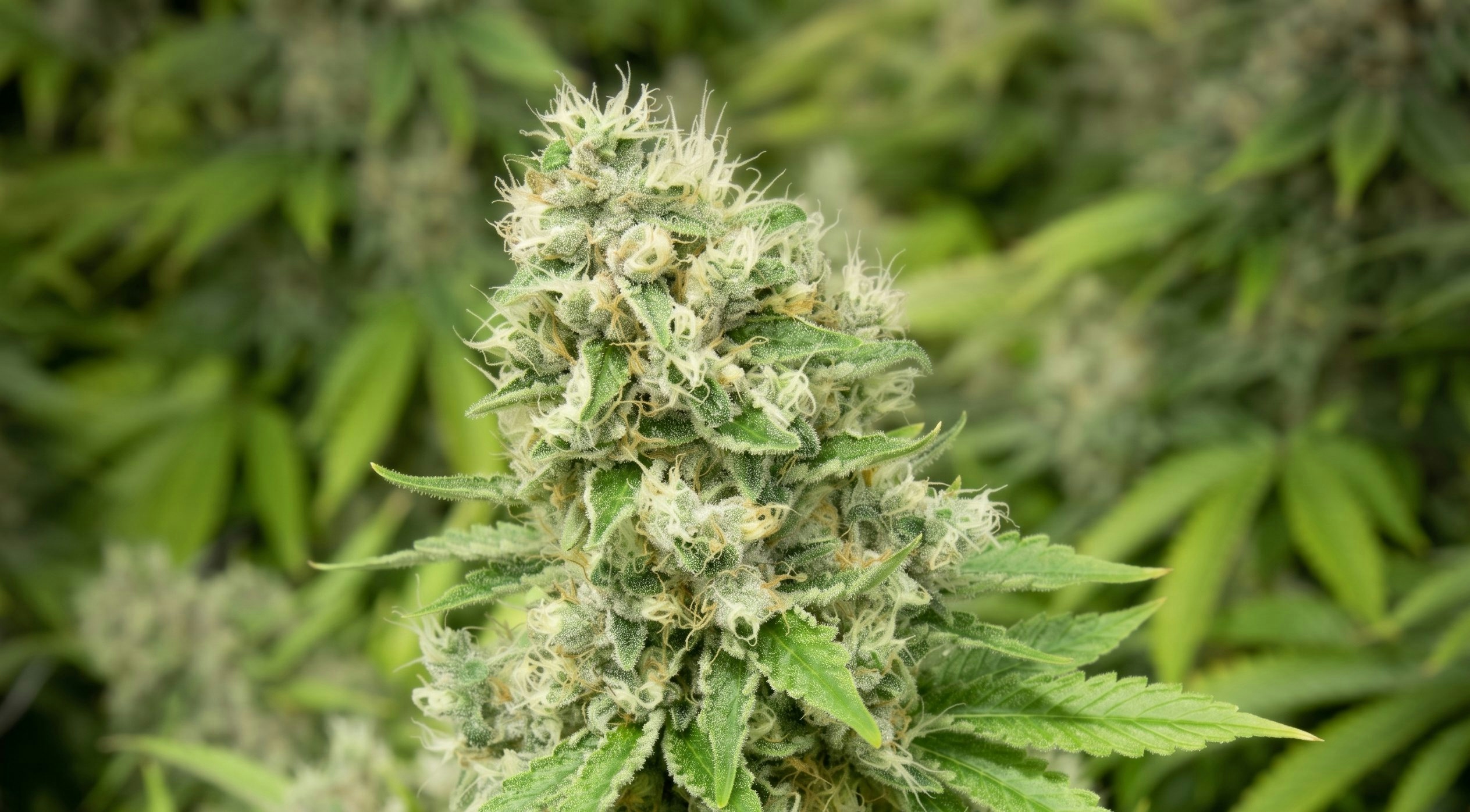 Close-up of colorful Fruit Pebbles cannabis flower