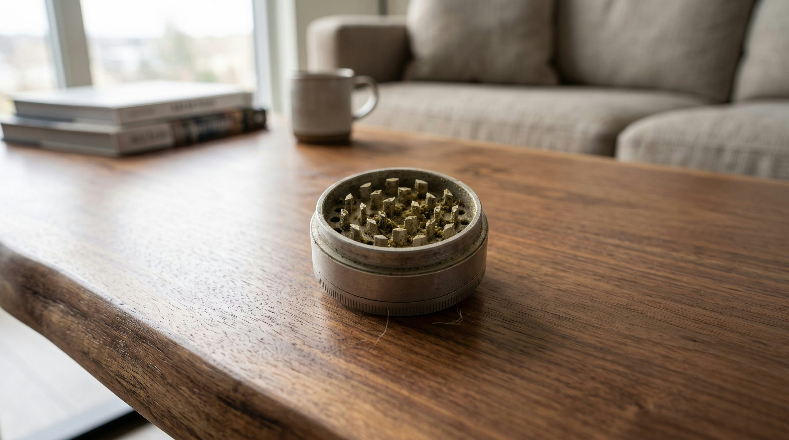 MANUAL GRINDER OVER A TABLE