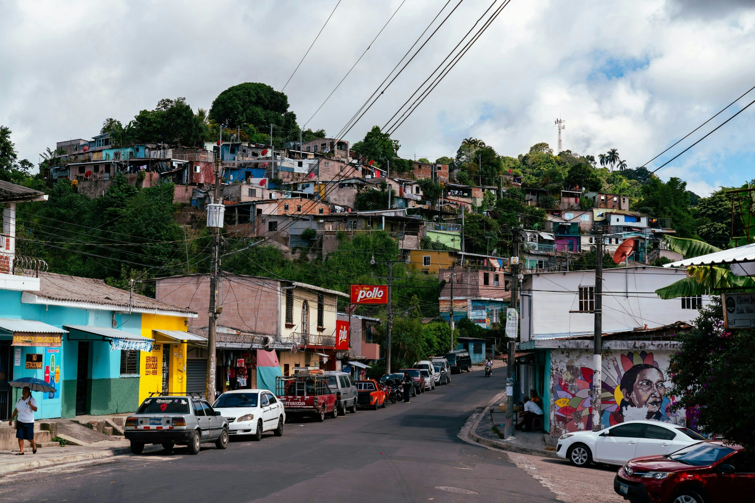 traditional street in el salvador