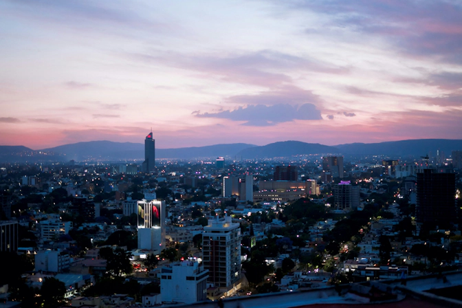 sunset in guadalajara