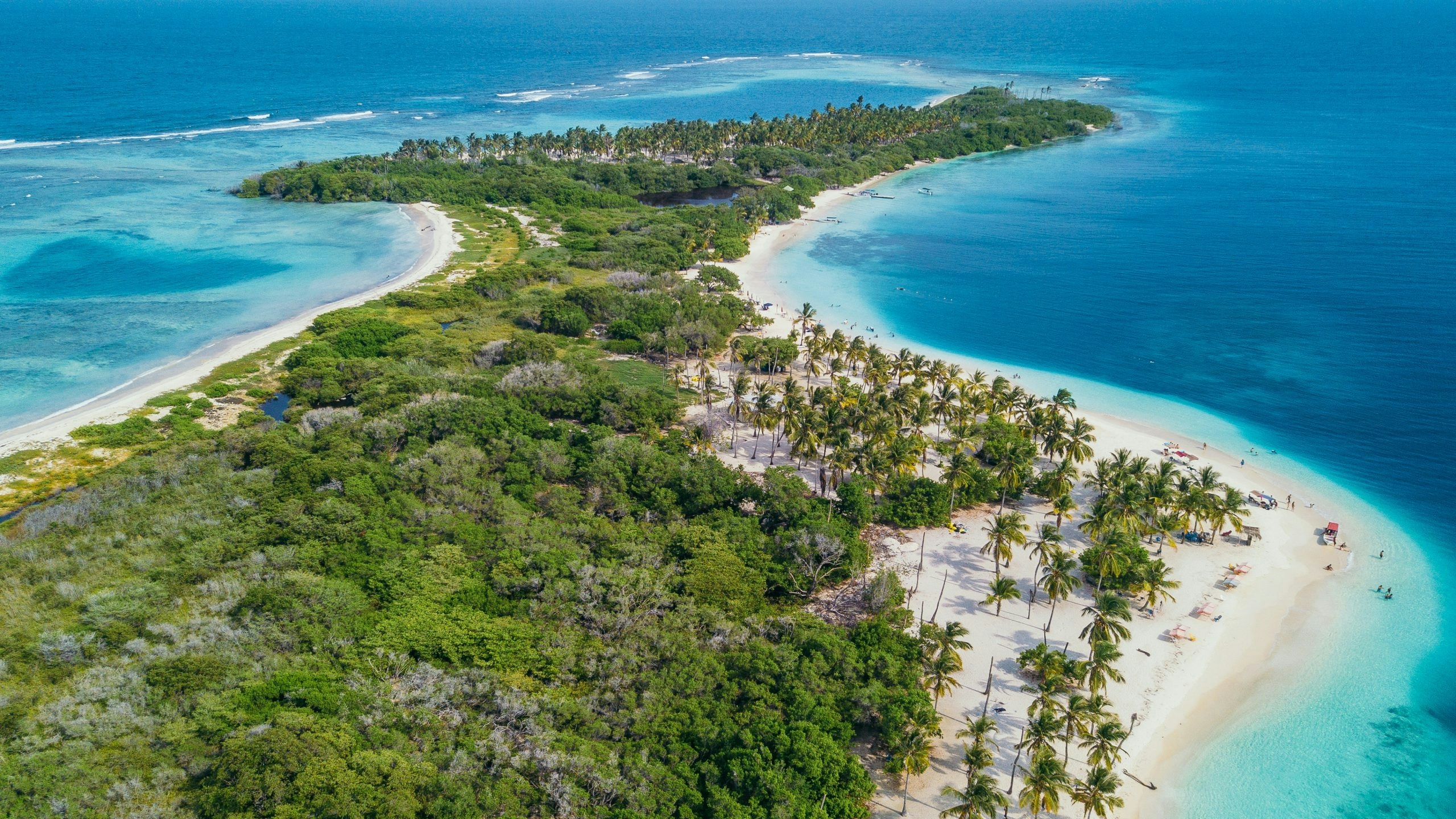 aerial view of venezuela's coast