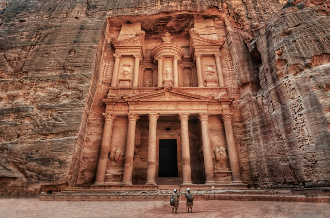 Petra, Jordan, with its ancient rock-cut architecture