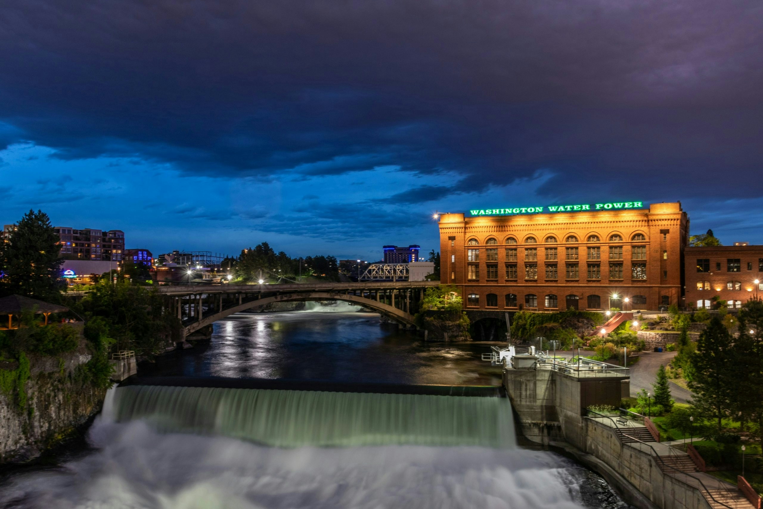 Traditional street in Spokane