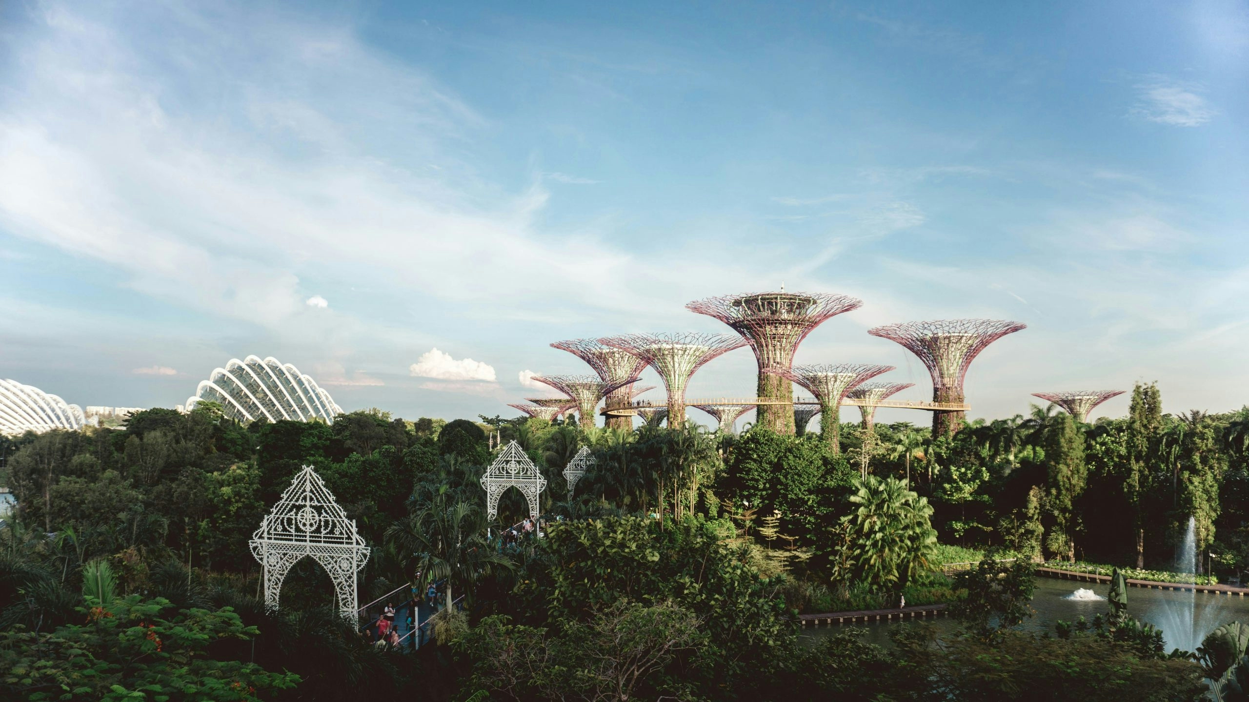 aerial view of singapore