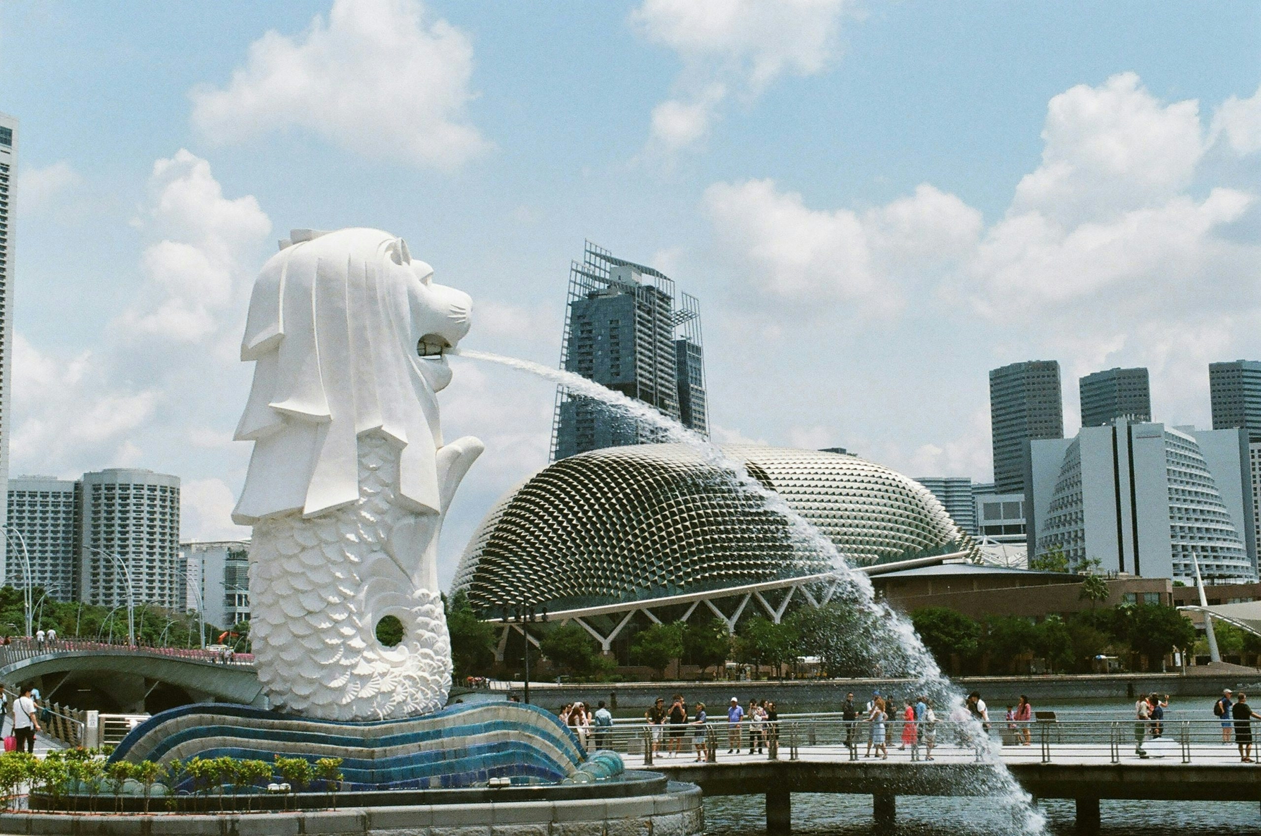 a fountain in singapore