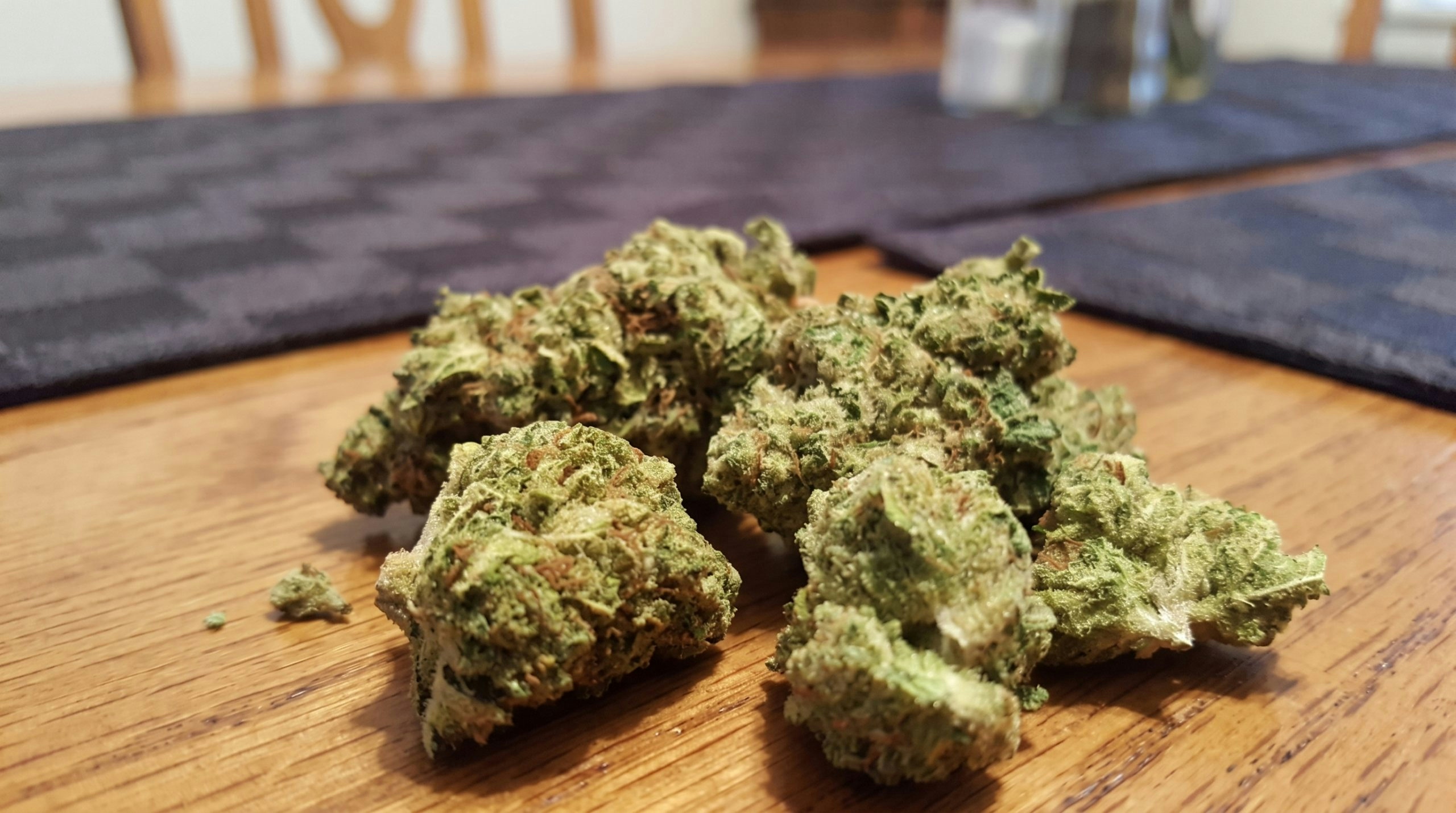 goji og buds over a table