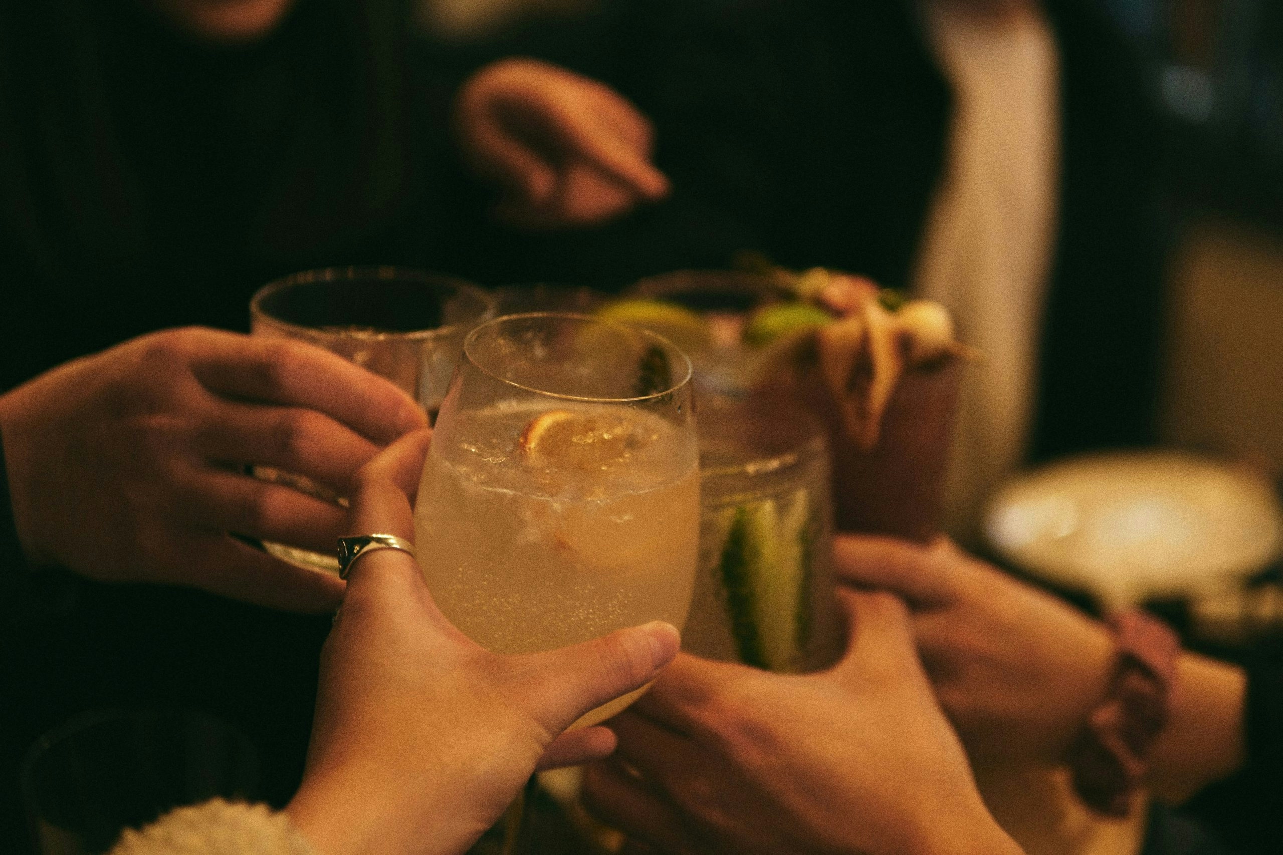 friends sharing a THC drink